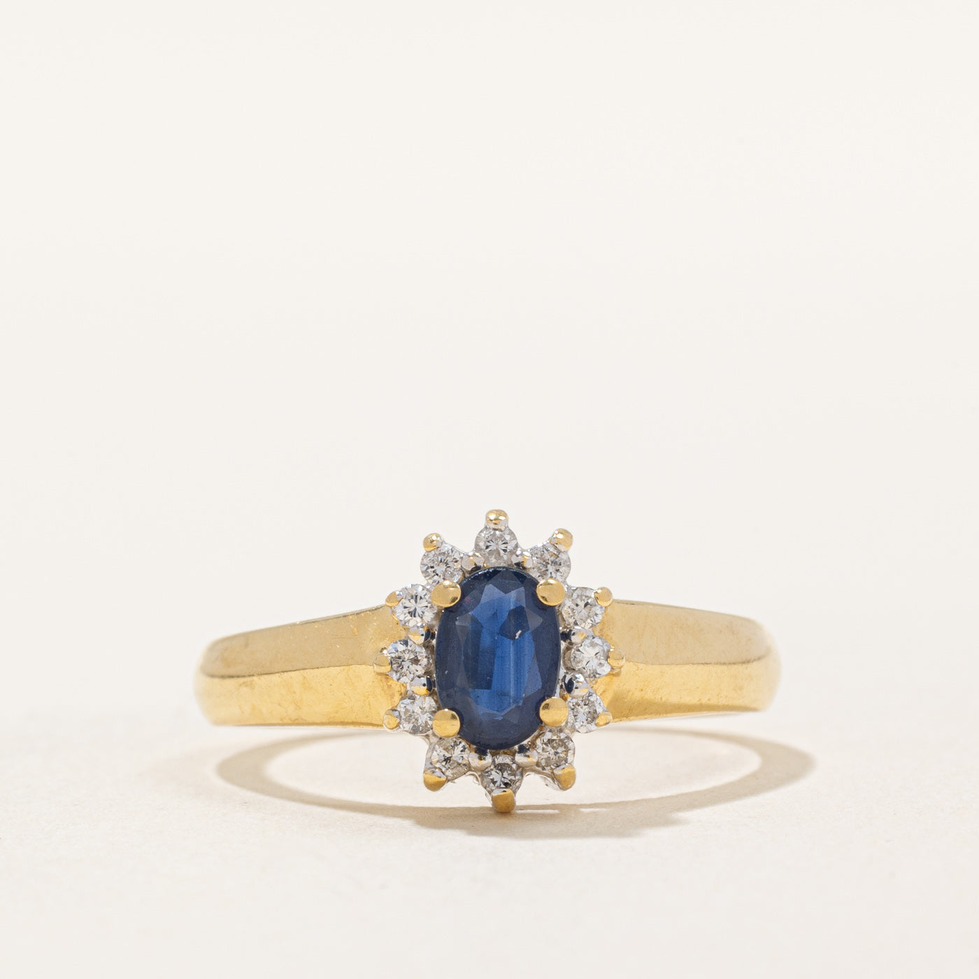 Sapphire & Diamond Ring | 0.34ct, 0.12ctw | SZ 7 |
