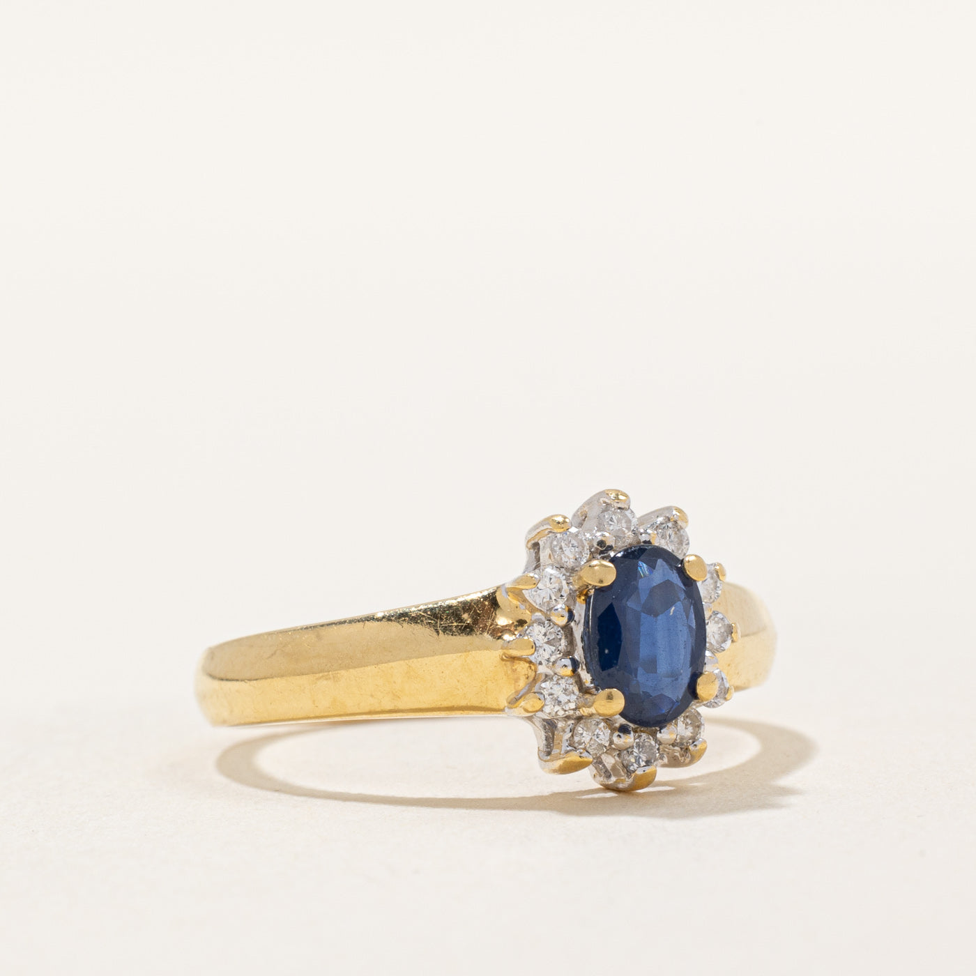 Sapphire & Diamond Ring | 0.34ct, 0.12ctw | SZ 7 |