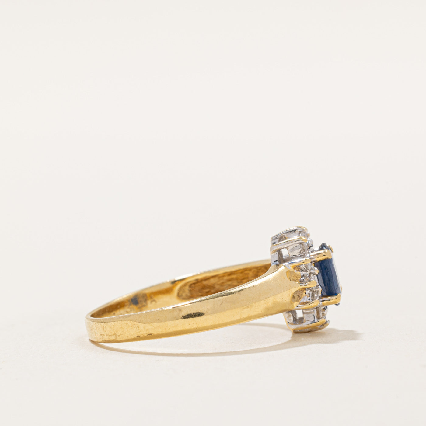 Sapphire & Diamond Ring | 0.34ct, 0.12ctw | SZ 7 |
