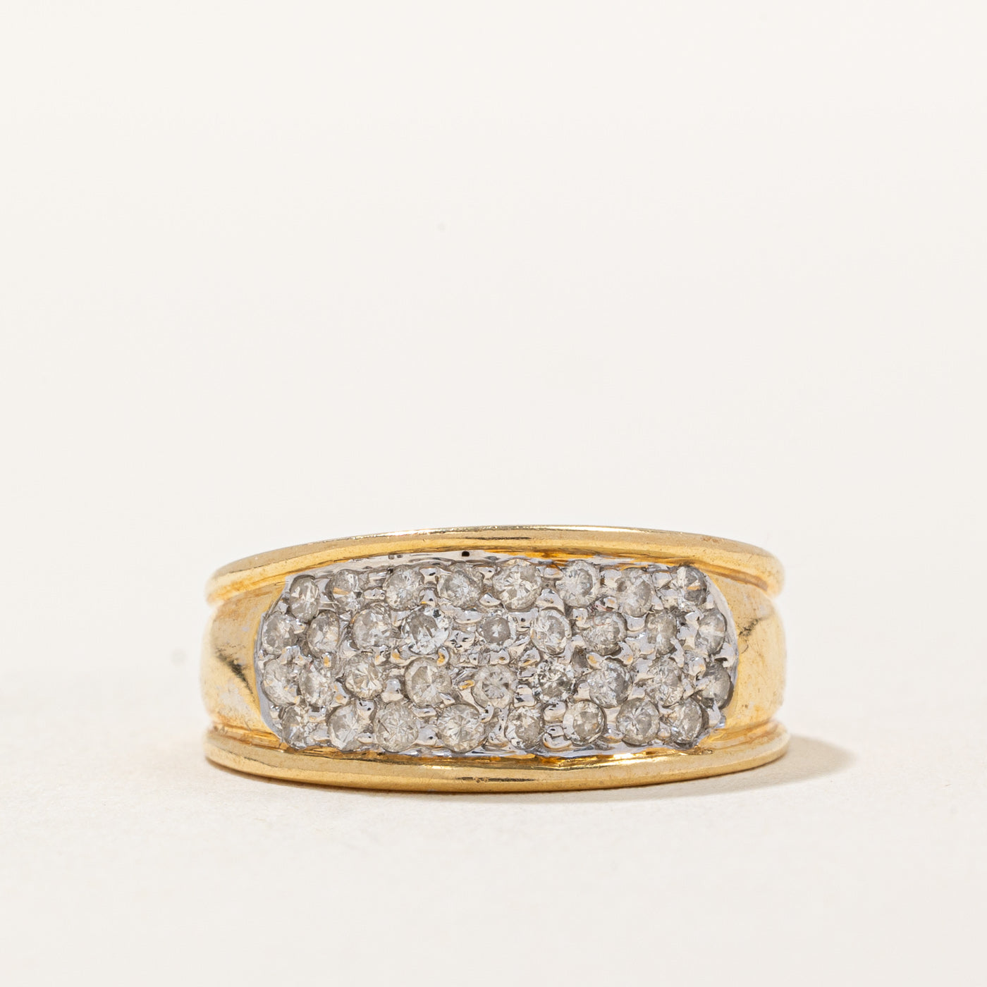 Pave Set Diamond Ring | 0.34ctw | SZ 4 |