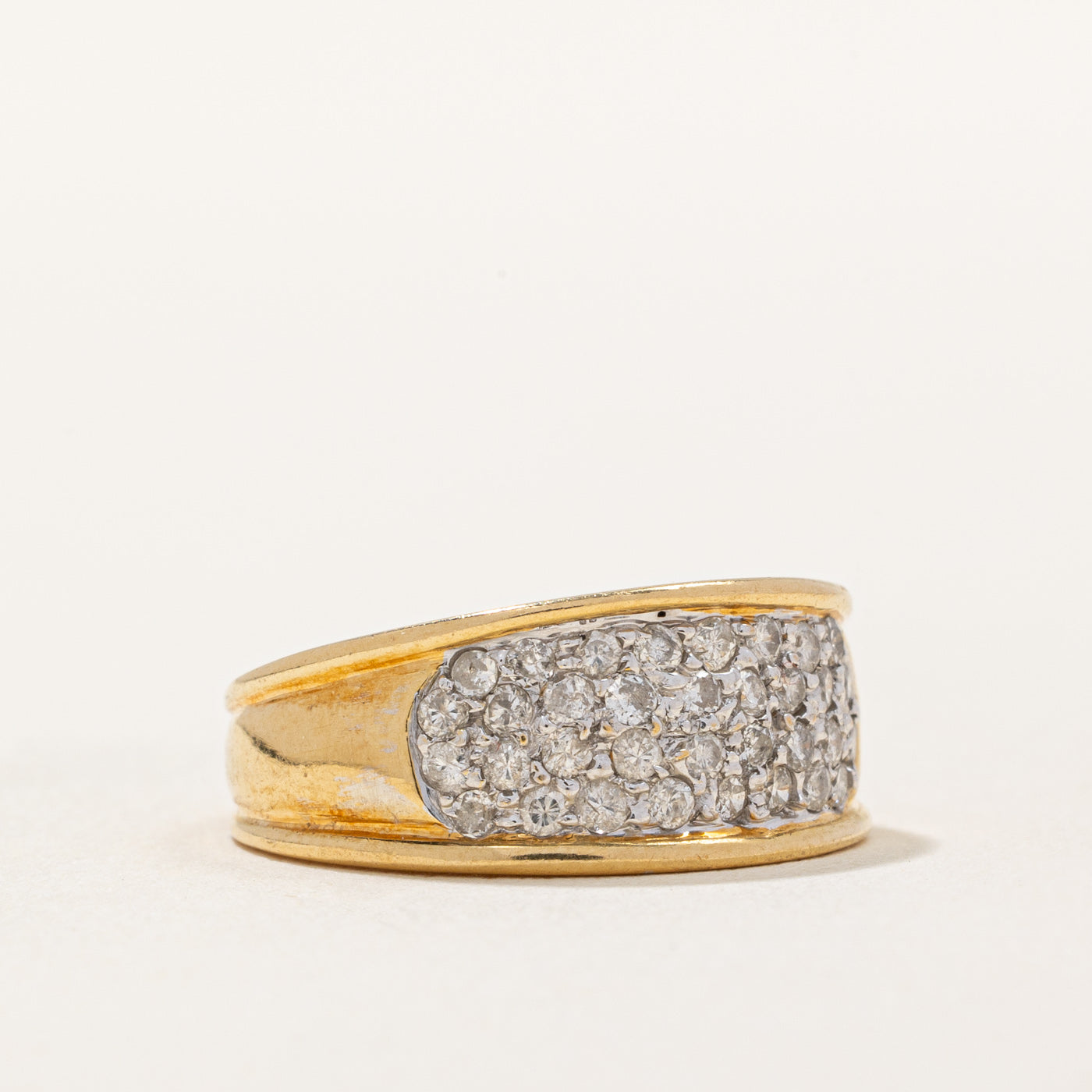 Pave Set Diamond Ring | 0.34ctw | SZ 4 |