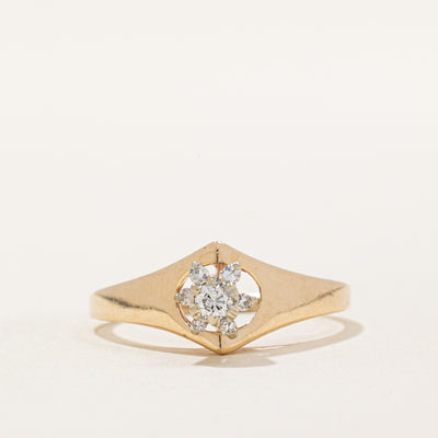 High Set Diamond Ring | 0.15ctw | SZ 8.5 |