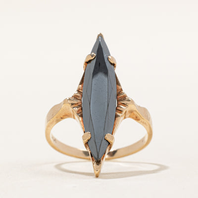 Marquise Hematite Ring | 4.00ct | SZ 7.25 |