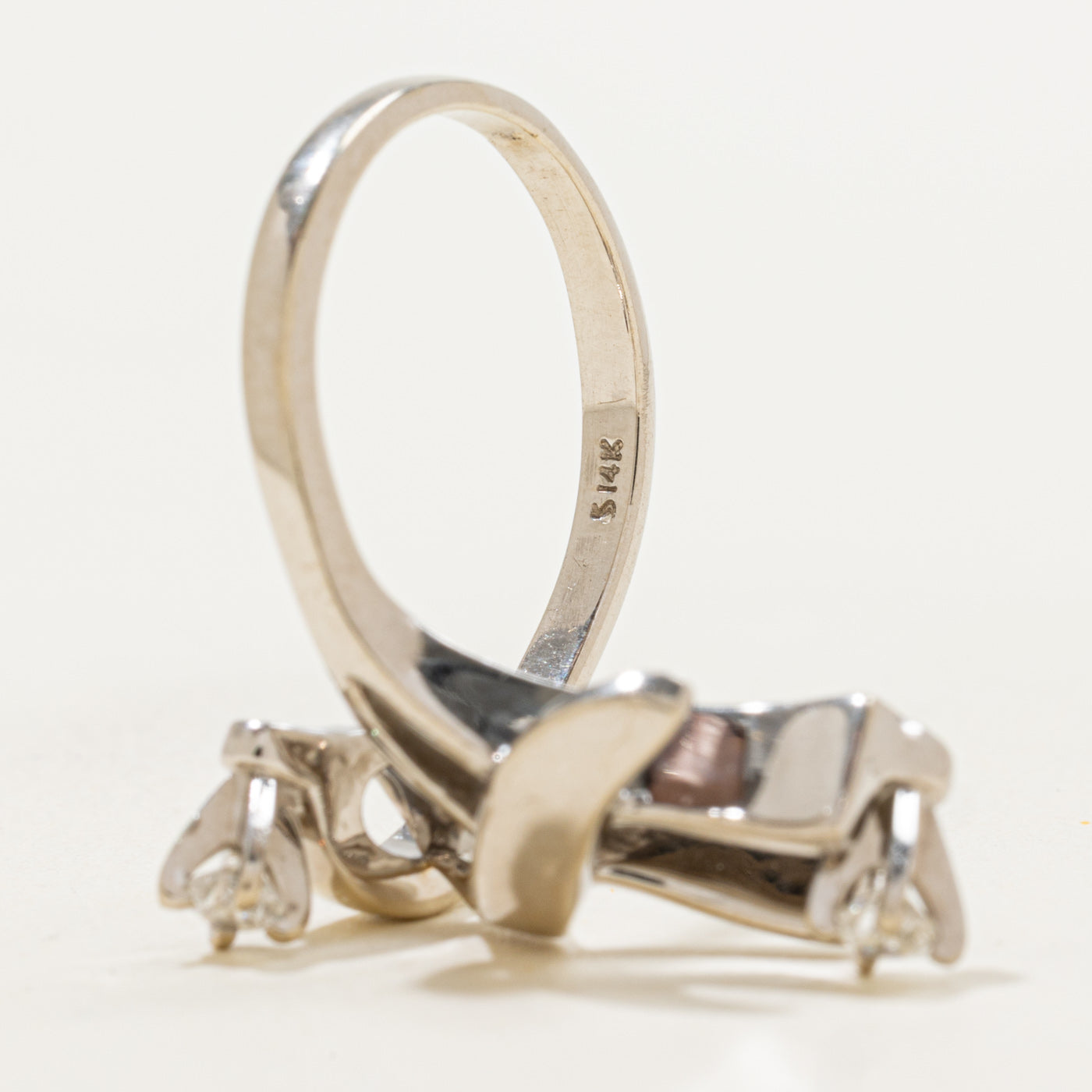 Abstract Bypass Diamond Ring | 0.17ctw | SZ 8 |