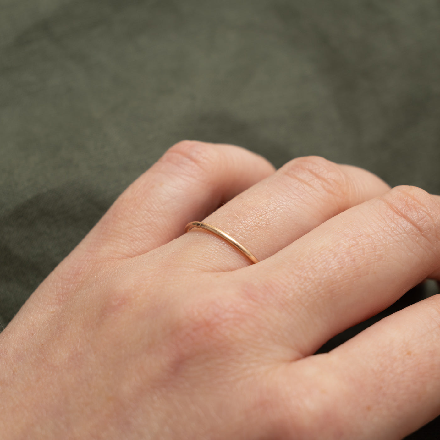 14k Rose Gold Stacking Band | 1.15mm | SZ 7.75