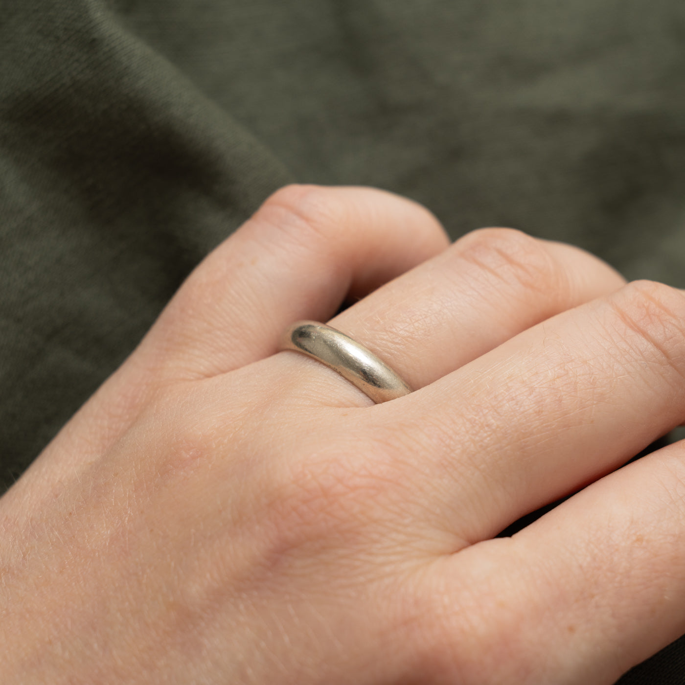 'Birks' White Gold Band | 4.50mm | SZ 9.25