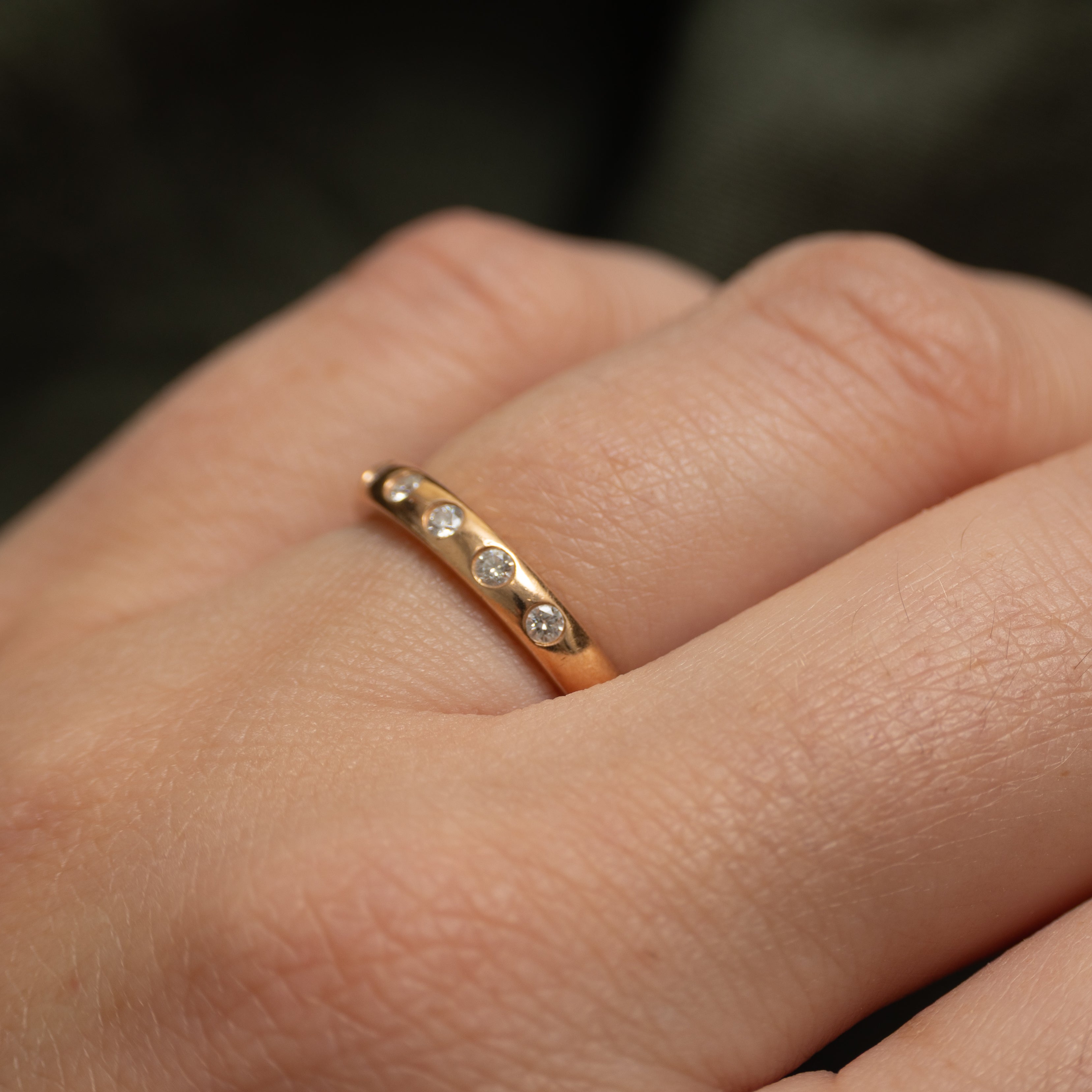 'Tiffany & Co' Elsa Peretti Stacking Band Ring | 0.10ctw | 2.7mm | SZ 4.5