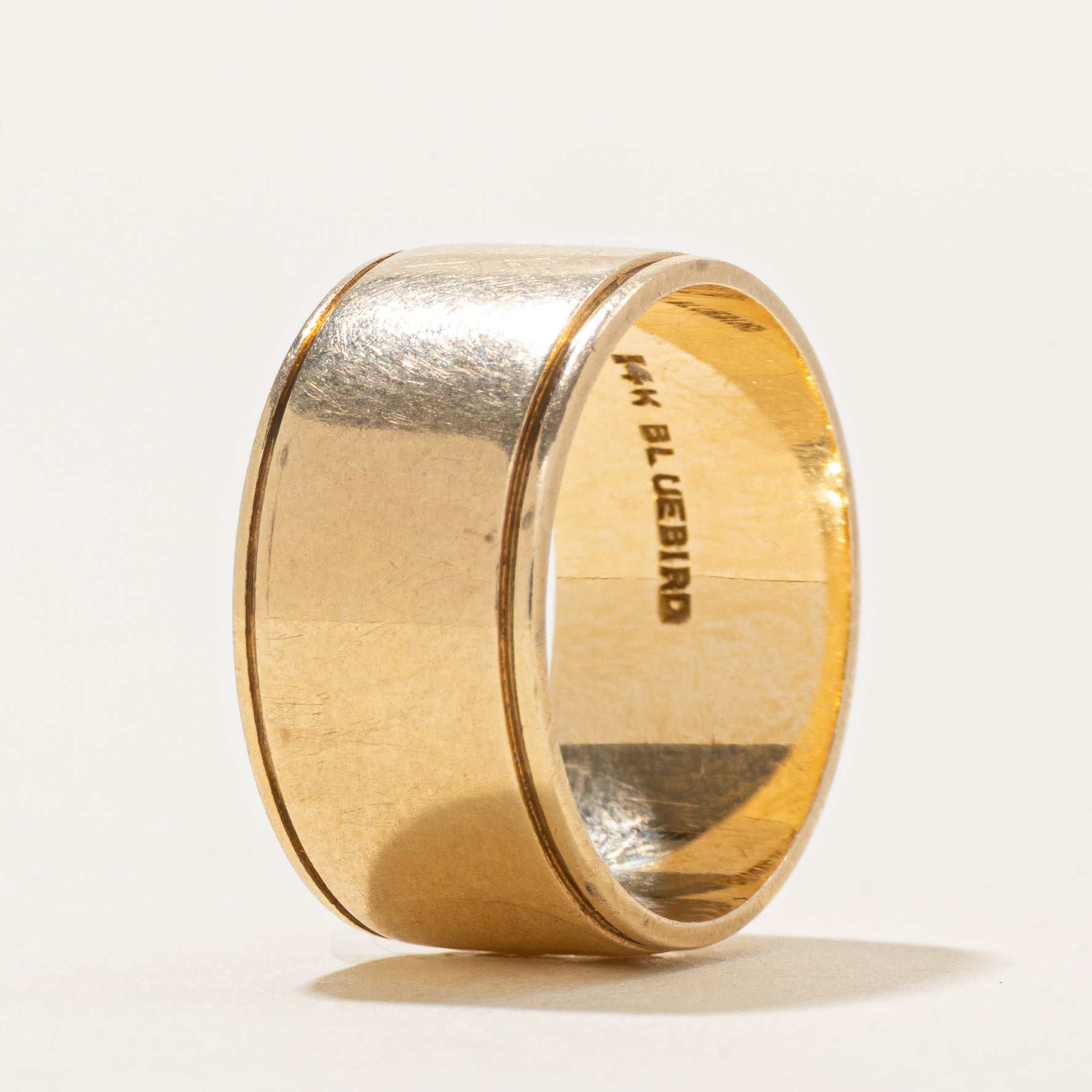 14K Yellow Gold Cigar Band | 8.5mm | SZ 4.5