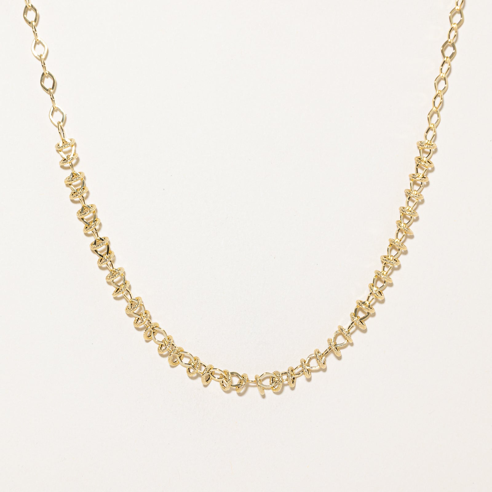 Italian 14k Yellow Gold Unique Chain | 17.5"