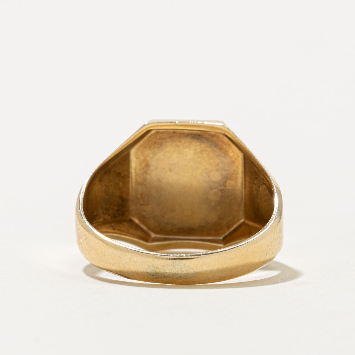 'Birks' Vintage Canadian 10k Hamilton Coat of Arms Signet Ring | SZ 6.25