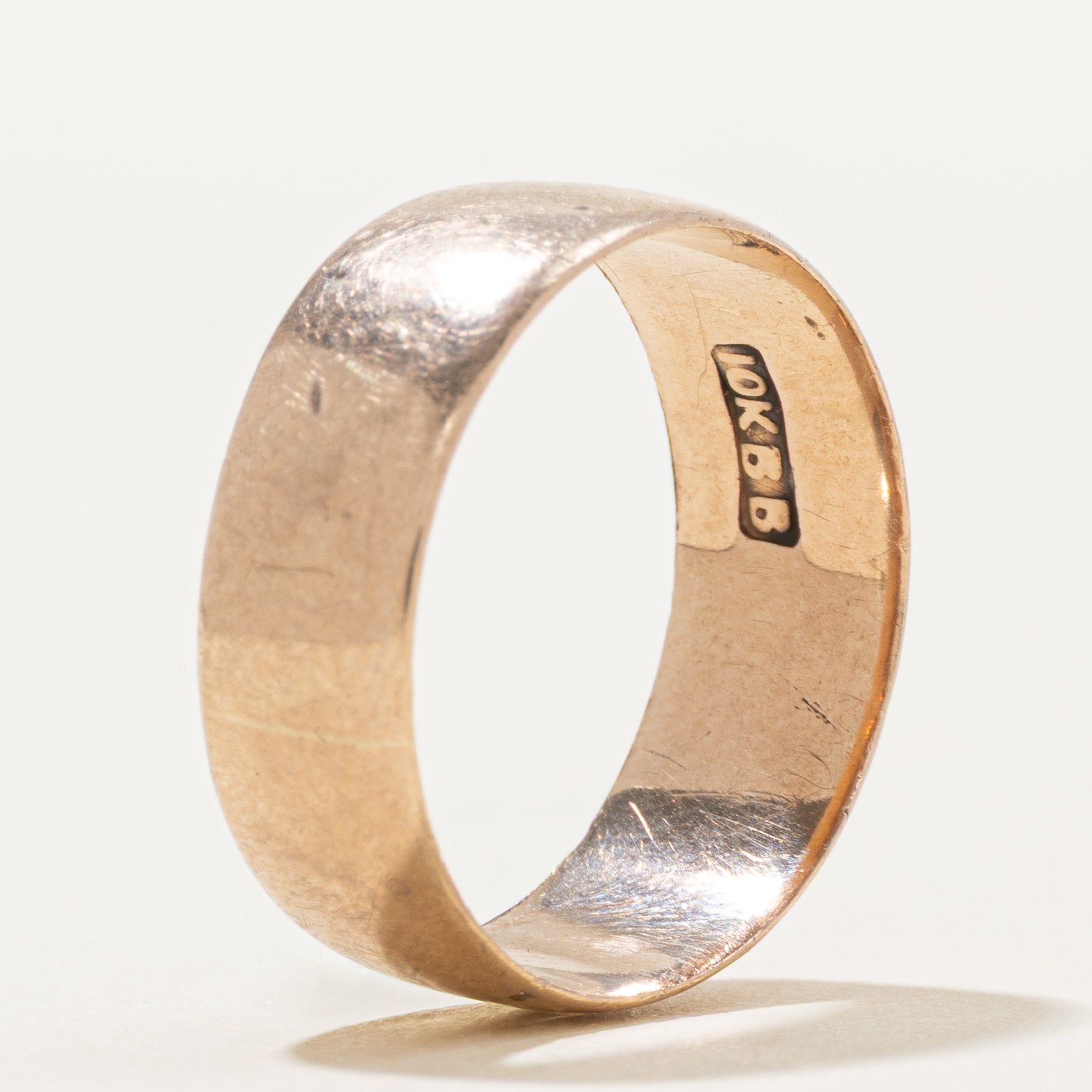 10k Yellow Gold Plain Band | 6.5mm | SZ 7