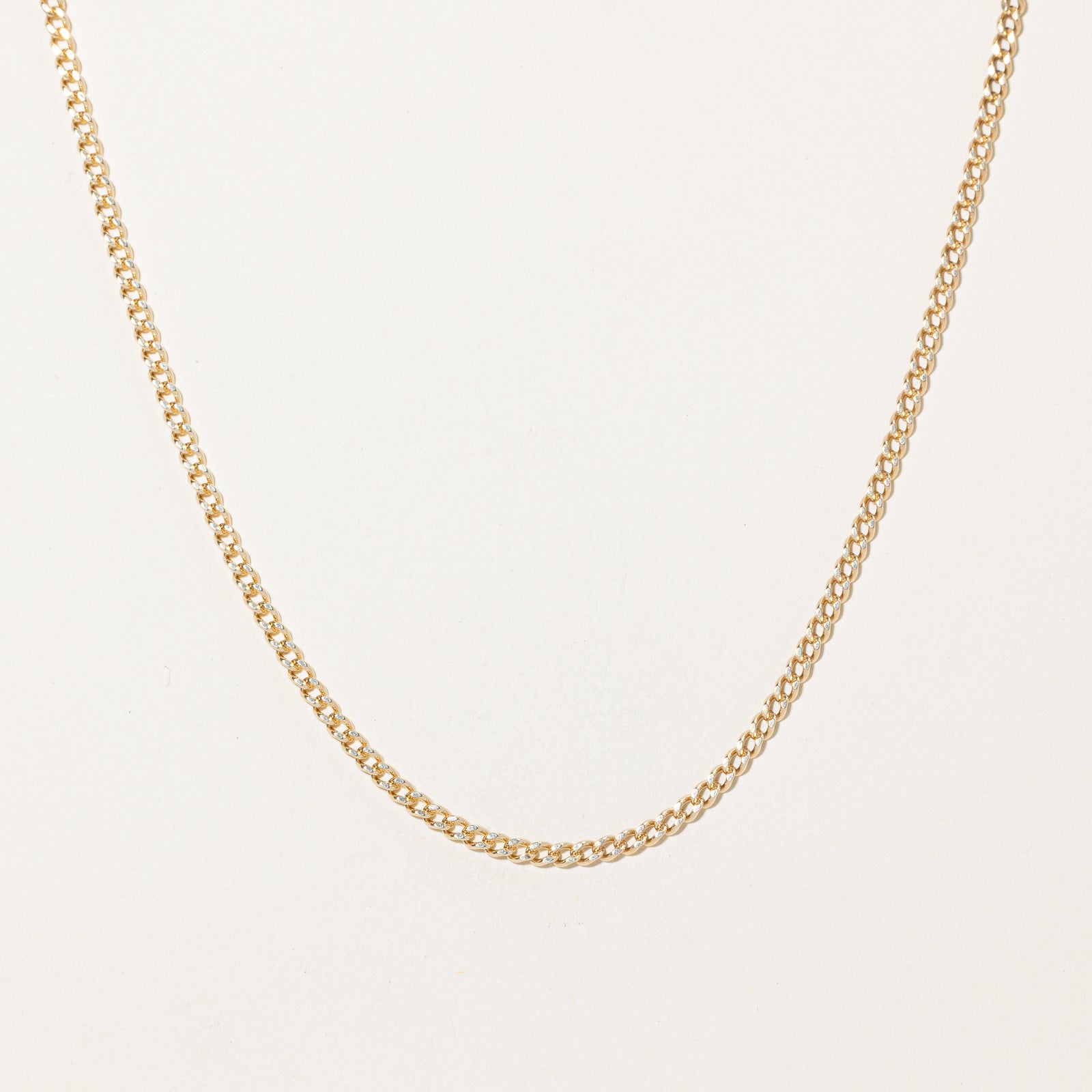 10k Yellow Gold Curb Link Chain | 24.5"