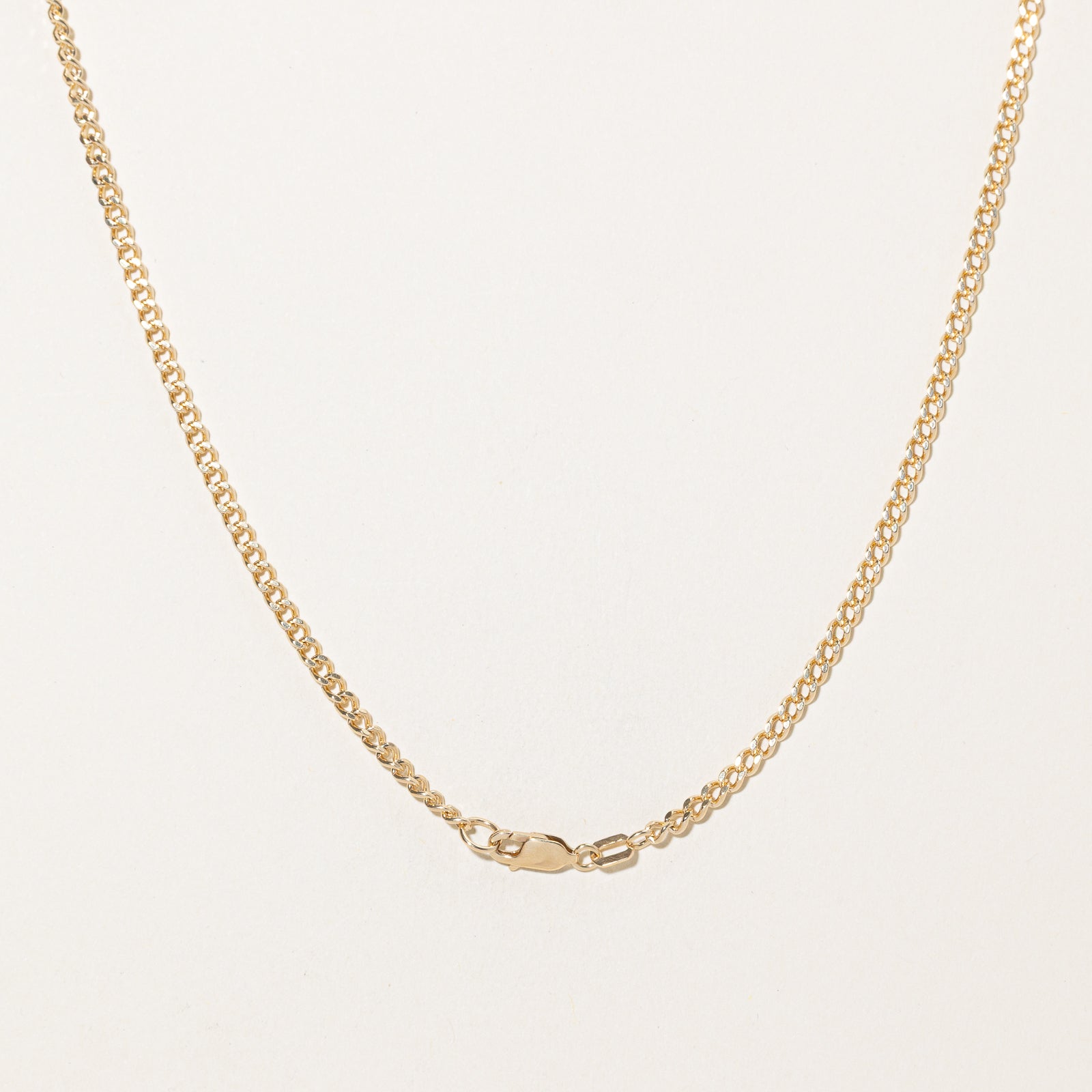10k Yellow Gold Curb Link Chain | 24.5"