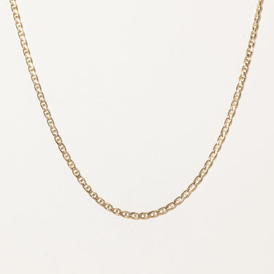 10k Yellow Gold Anchor Chain | 30