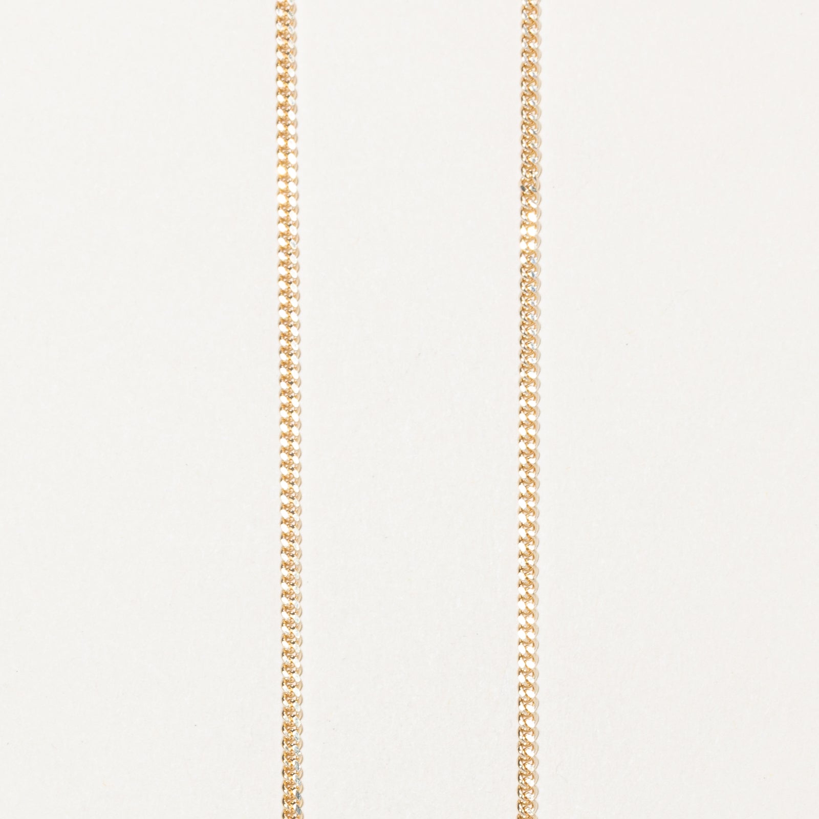 14k Yellow Gold Curb Link Chain | 19.75"