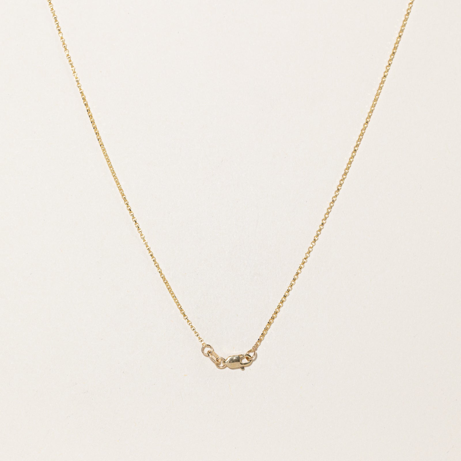 14k Yellow Gold Cable Link Chain | 18"