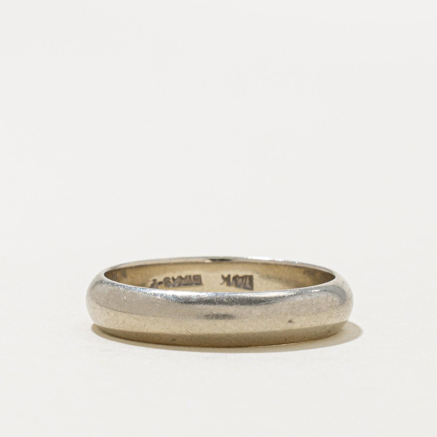 'Birks' White Gold Band | 4.50mm | SZ 9.25