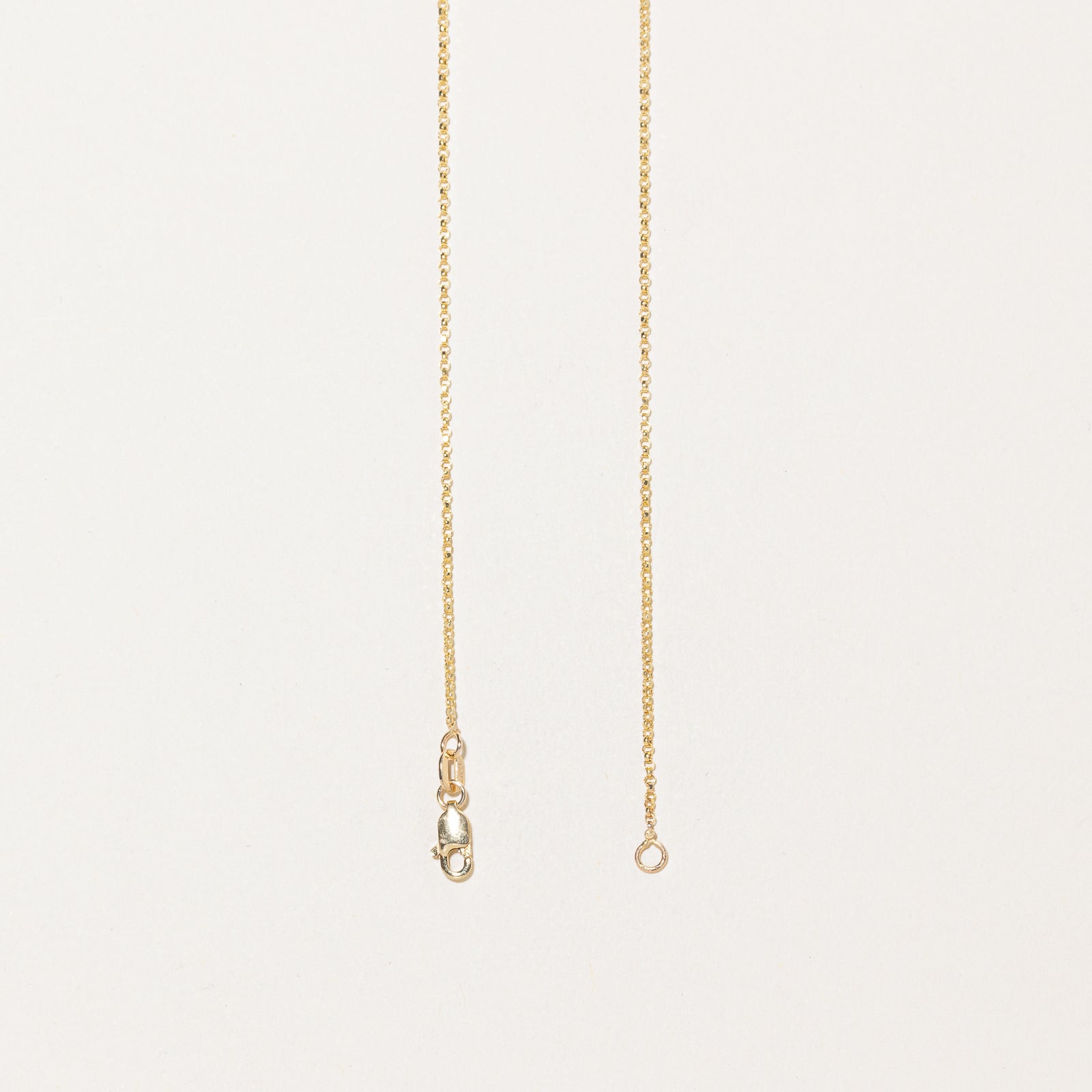14k Yellow Gold Cable Link Chain | 18"