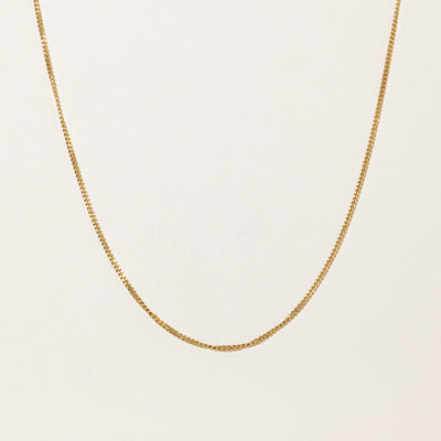 8k Yellow Gold Curb Link Chain | 27.5