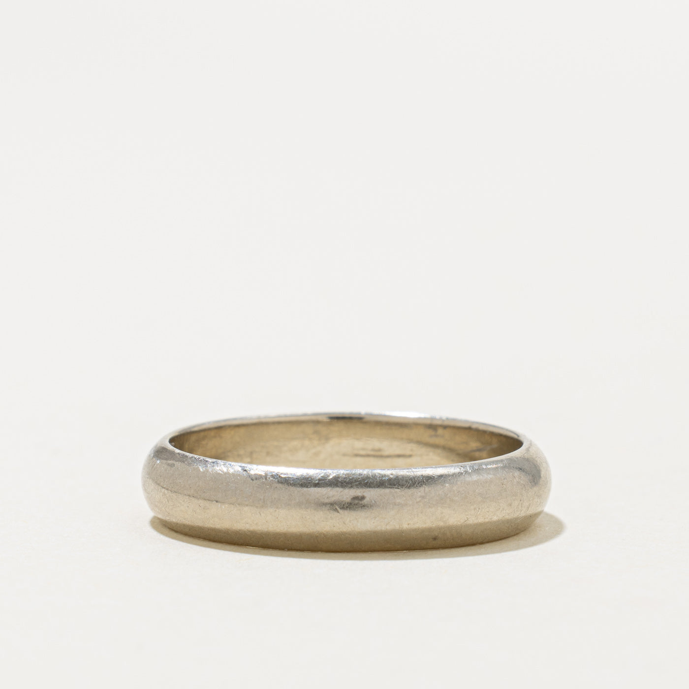 'Birks' White Gold Band | 4.50mm | SZ 9.25
