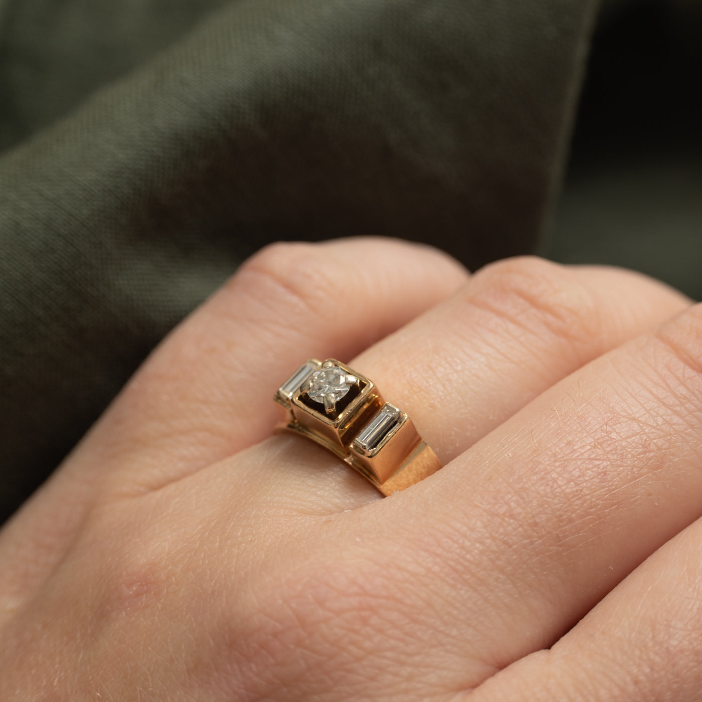 10K High Set Diamond Ring | 0.37ctw | SZ 5.5