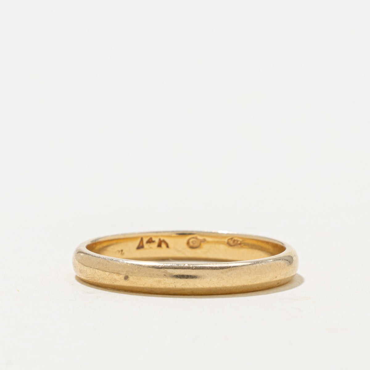 Vintage Canadian 14k Yellow Gold Plain Band | 2.75mm | SZ 7.25