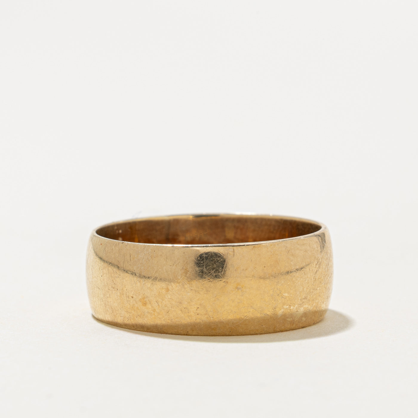 1969 London 9k Yellow Gold Cigar Band | 8.00mm | SZ 10.5