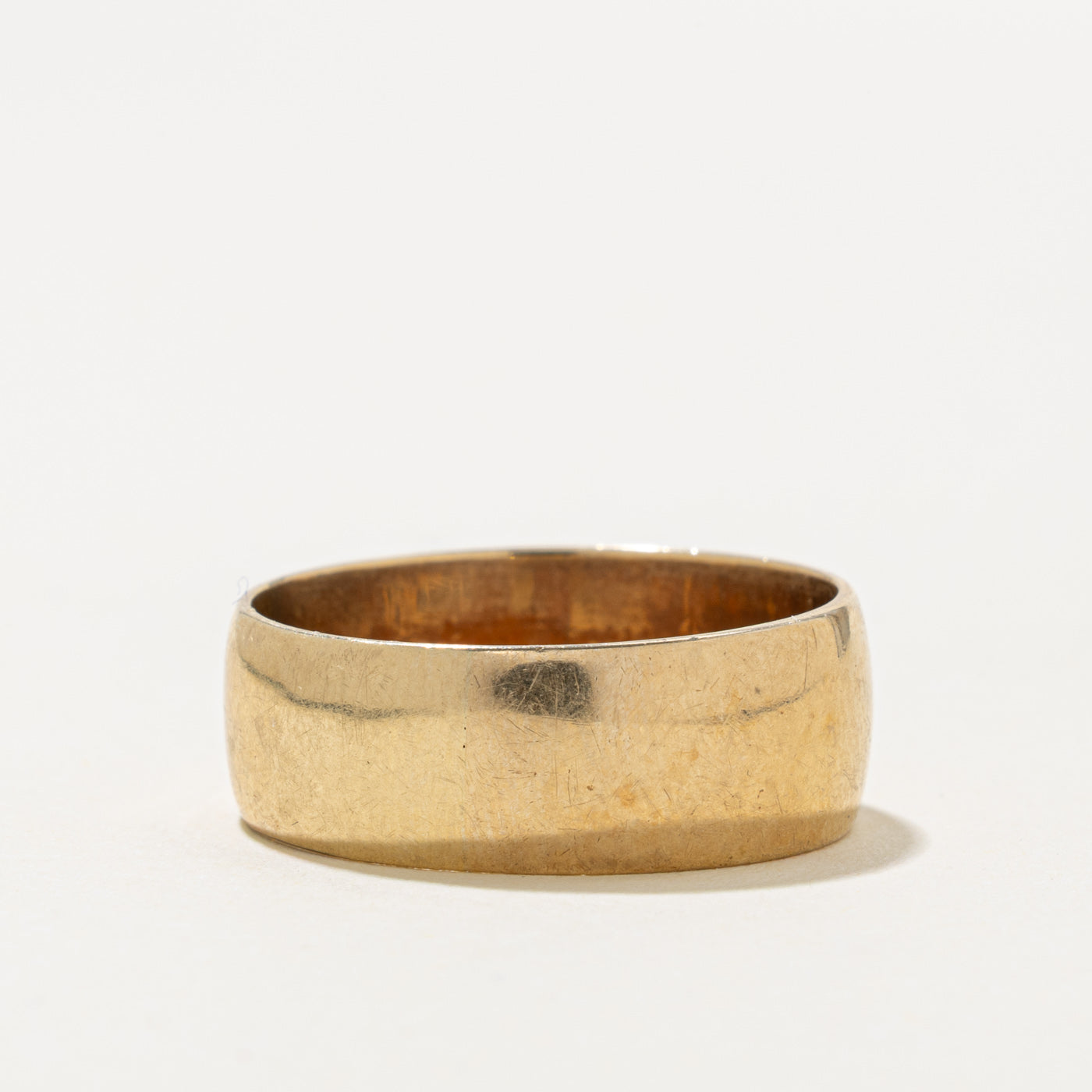 1969 London 9k Yellow Gold Cigar Band | 8.00mm | SZ 10.5