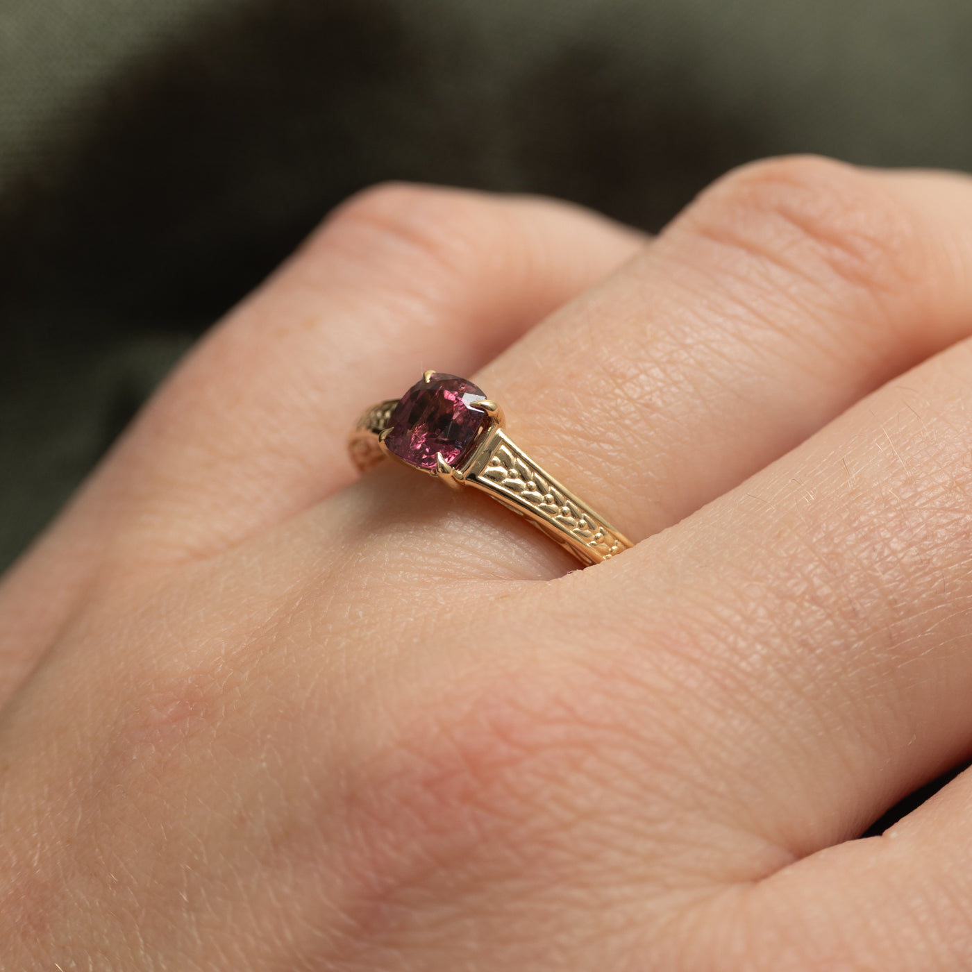 Bague spinelle taille coussin « 100 façons » | 0,78 ct | Taille 7