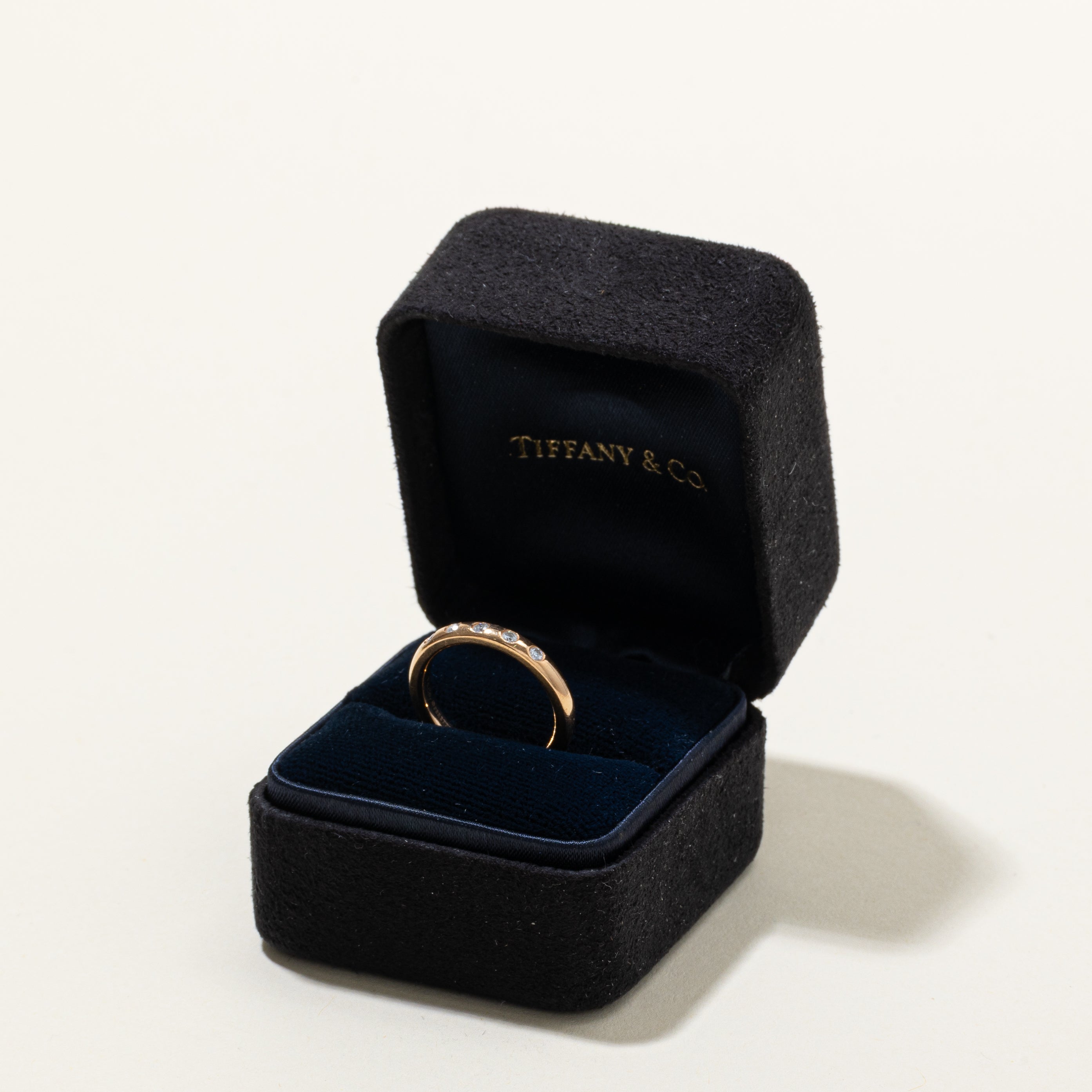 'Tiffany & Co' Elsa Peretti Stacking Band Ring | 0.10ctw | 2.7mm | SZ 4.5