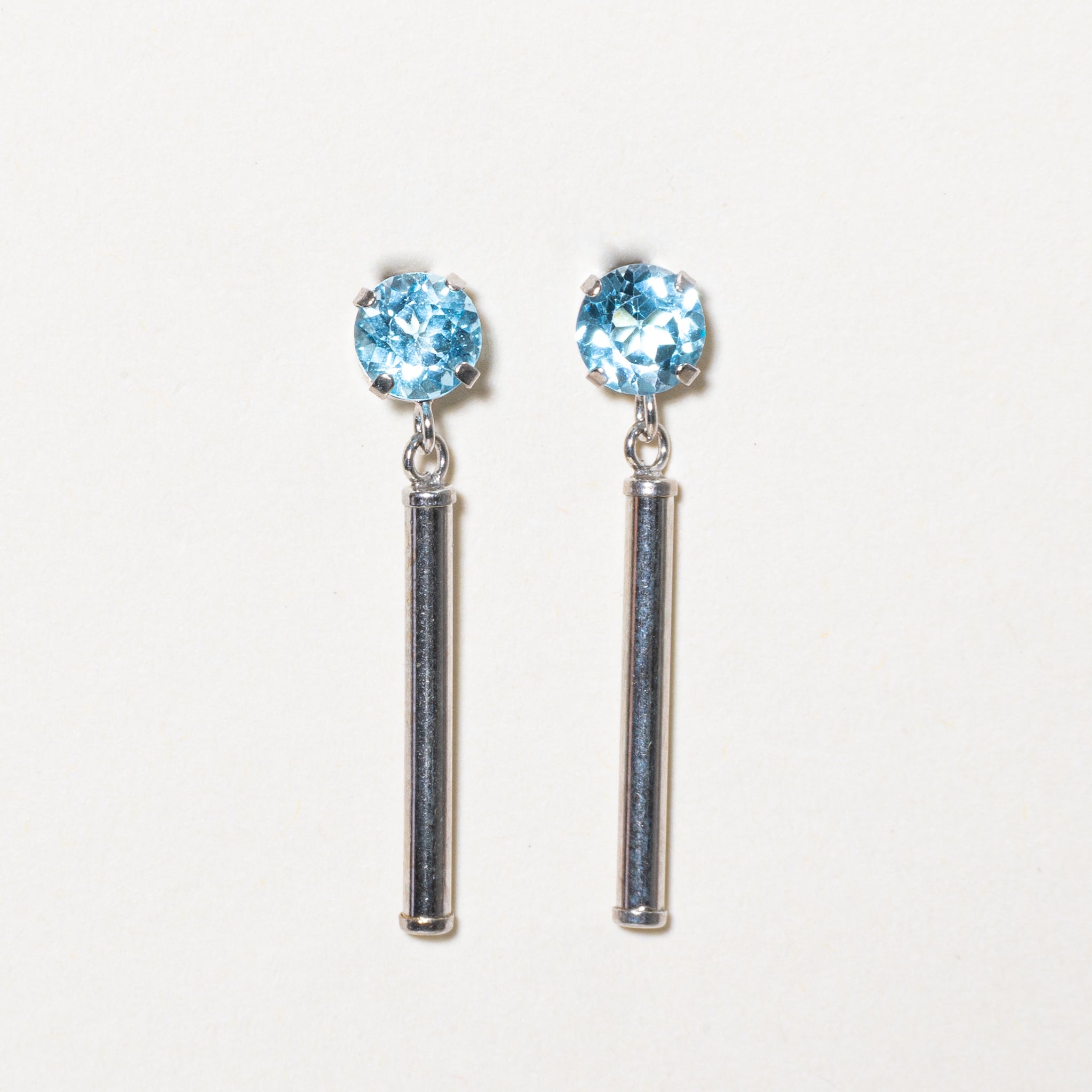 Basket Set Blue Topaz Drop Earrings | 1.00ctw