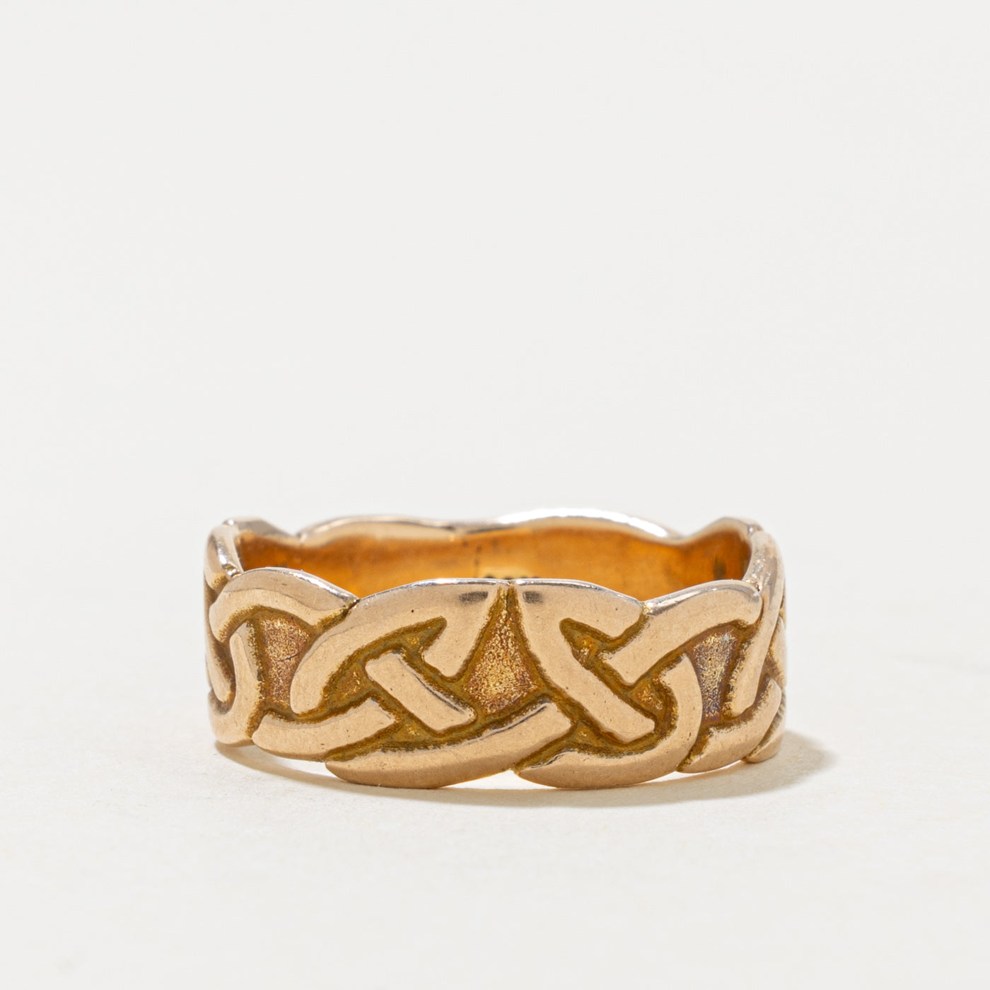 14k Rose Gold Celtic Knot Band | 6.00mm | SZ 5.5