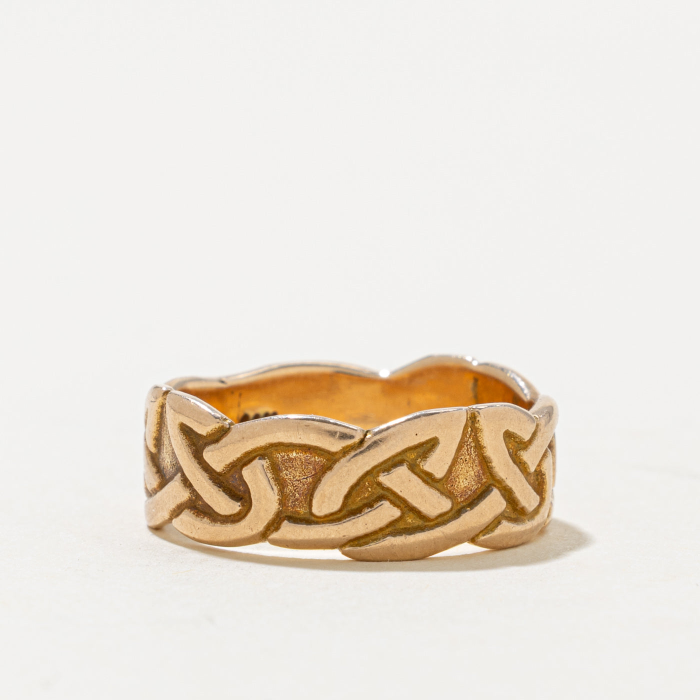 14k Rose Gold Celtic Knot Band | 6.00mm | SZ 5.5