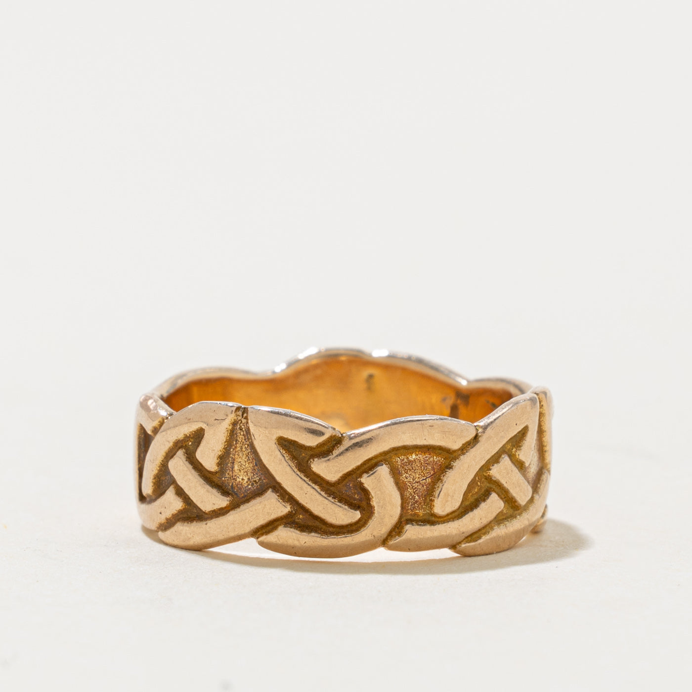 14k Rose Gold Celtic Knot Band | 6.00mm | SZ 5.5