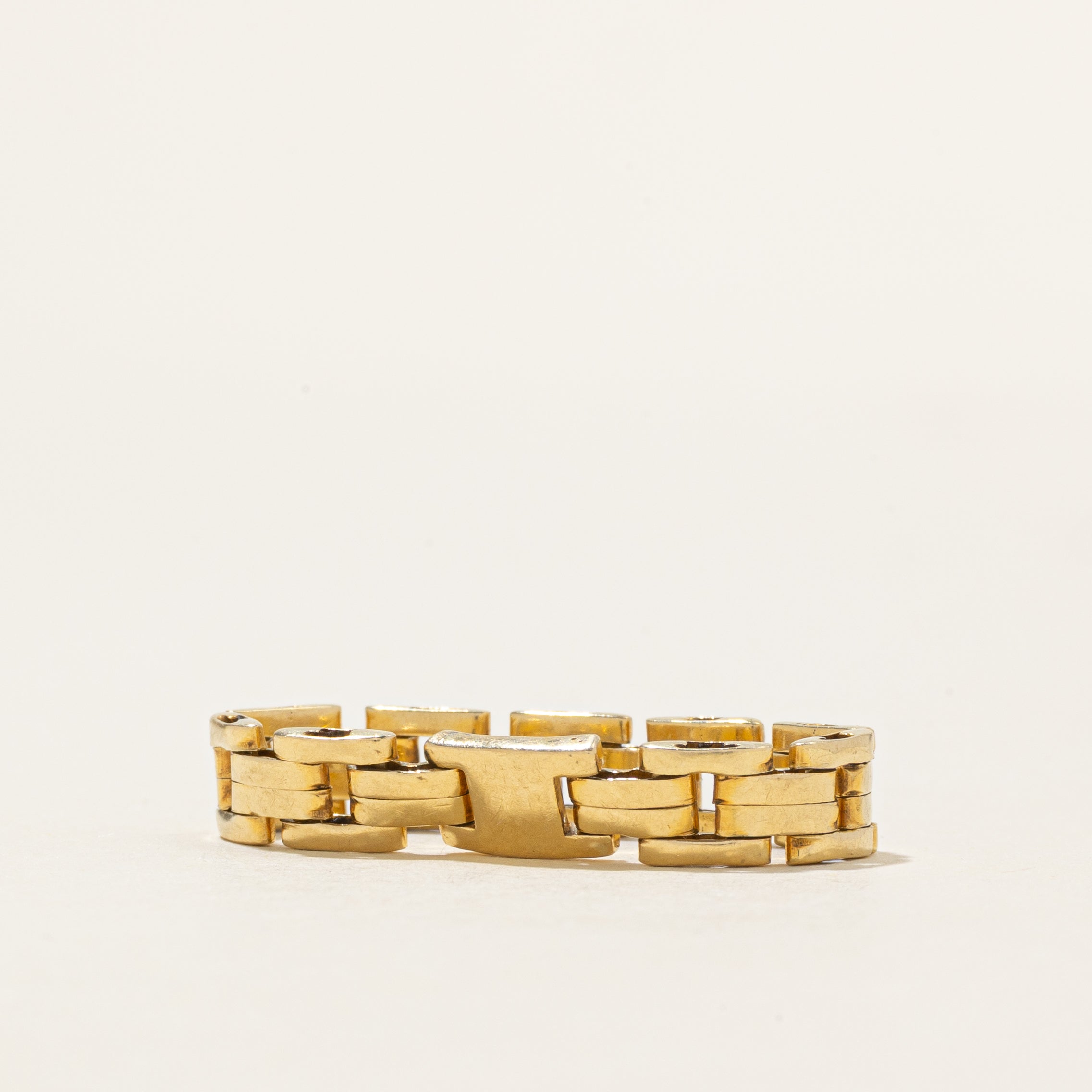 18K Yellow Gold Chain Ring | 5mm | SZ 7.75