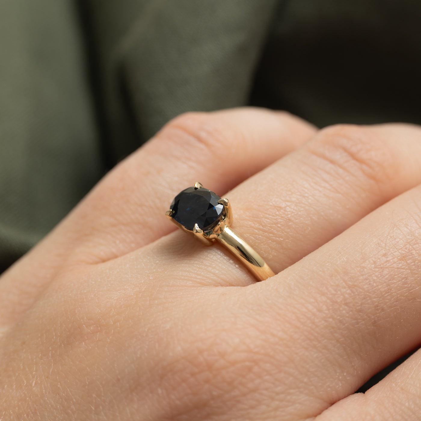 '100 Ways' East West Teal Sapphire Ring | 2.00ct | SZ 7