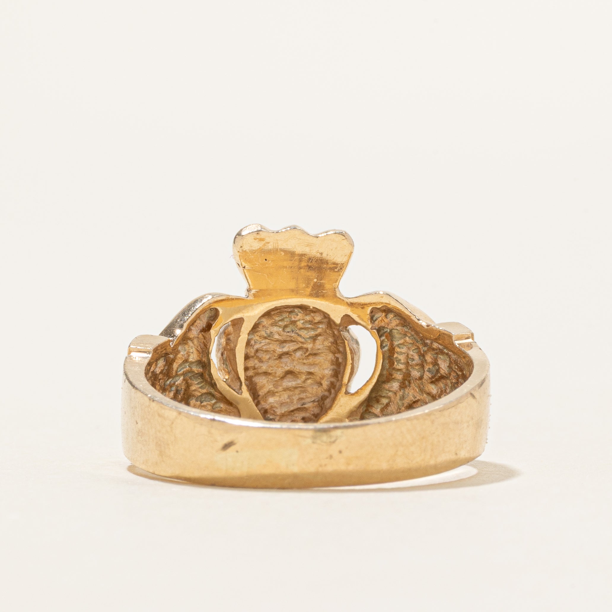 10k Yellow Gold Claddagh Ring | SZ 8.5