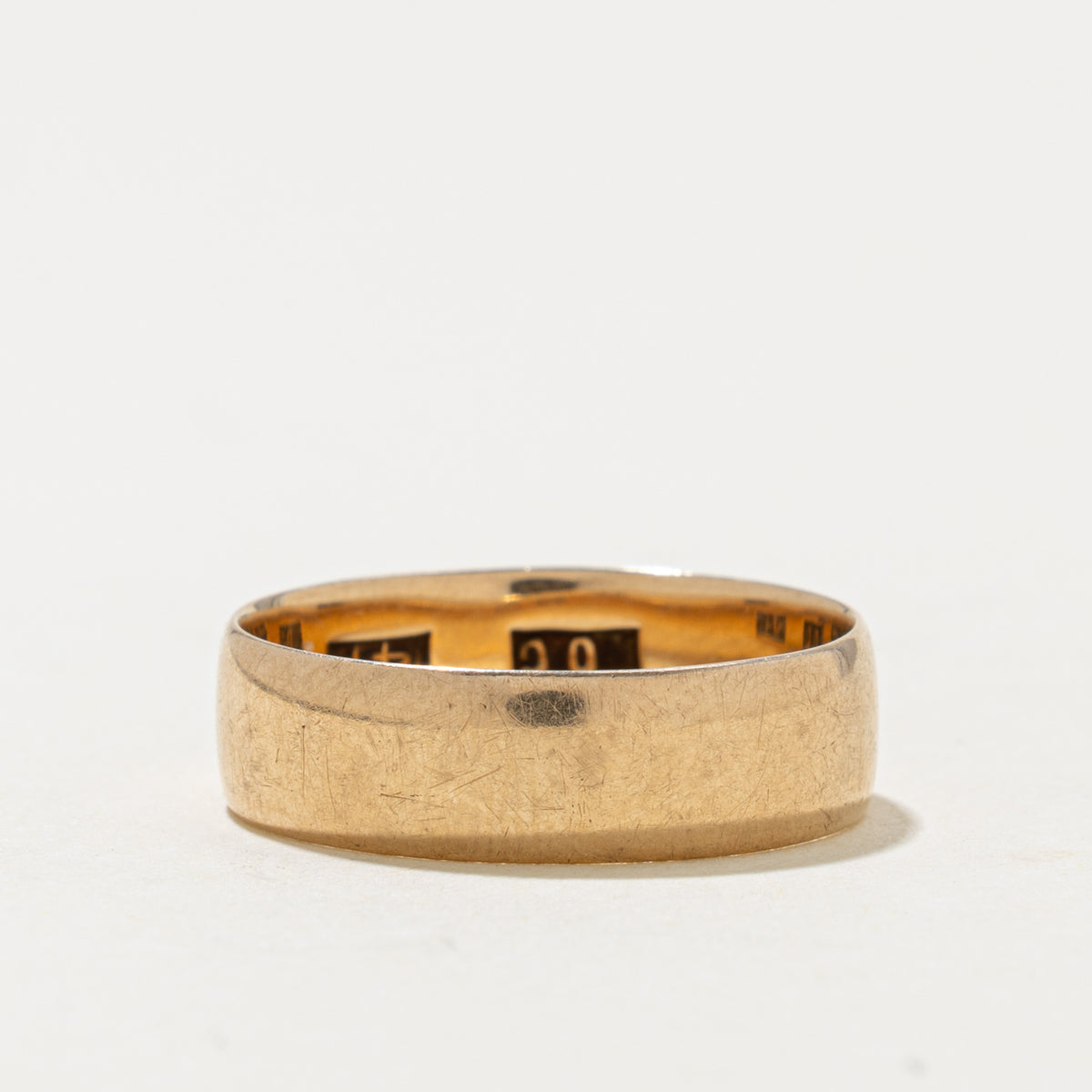 14k Yellow Gold Plain Band | 5.65mm | SZ 7.25