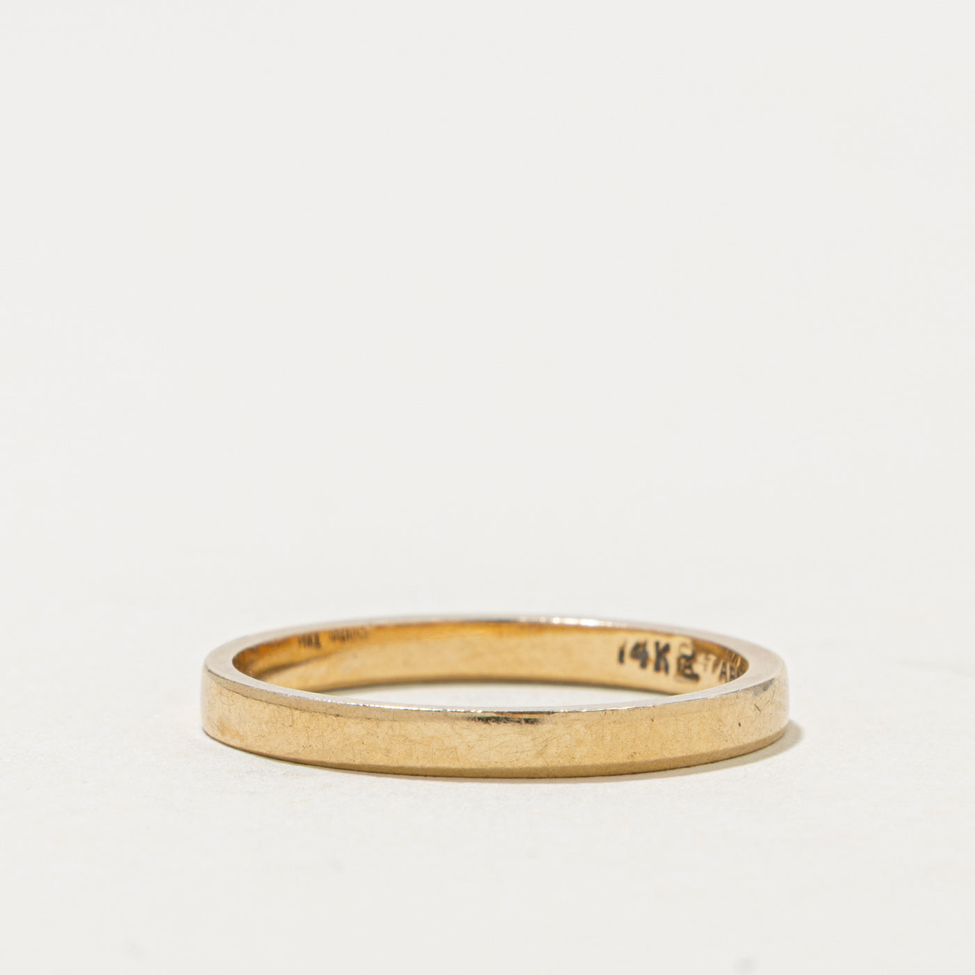14k Yellow Gold Stacking Band | 2.20mm | SZ 7
