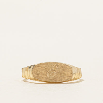 10k Yellow Gold Fluted 