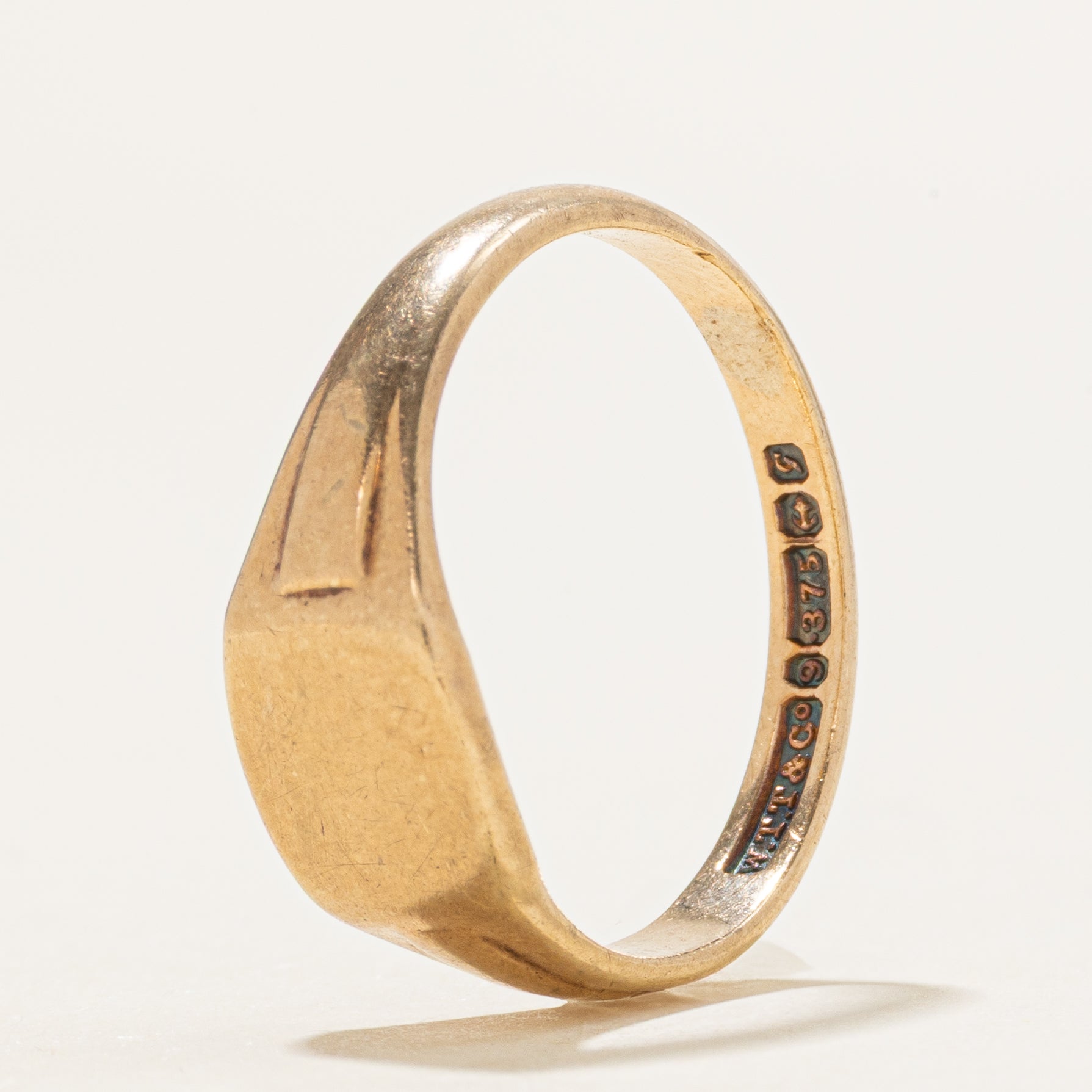 1957 Birmingham 9k Yellow Gold Signet Ring | SZ 7.5