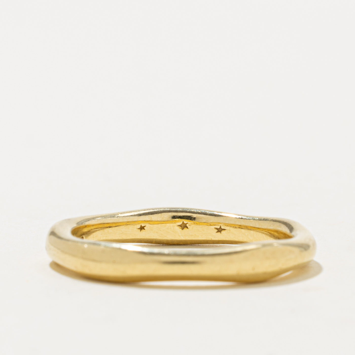 18k Yellow Gold Abstract Band | 3.45mm | SZ 9
