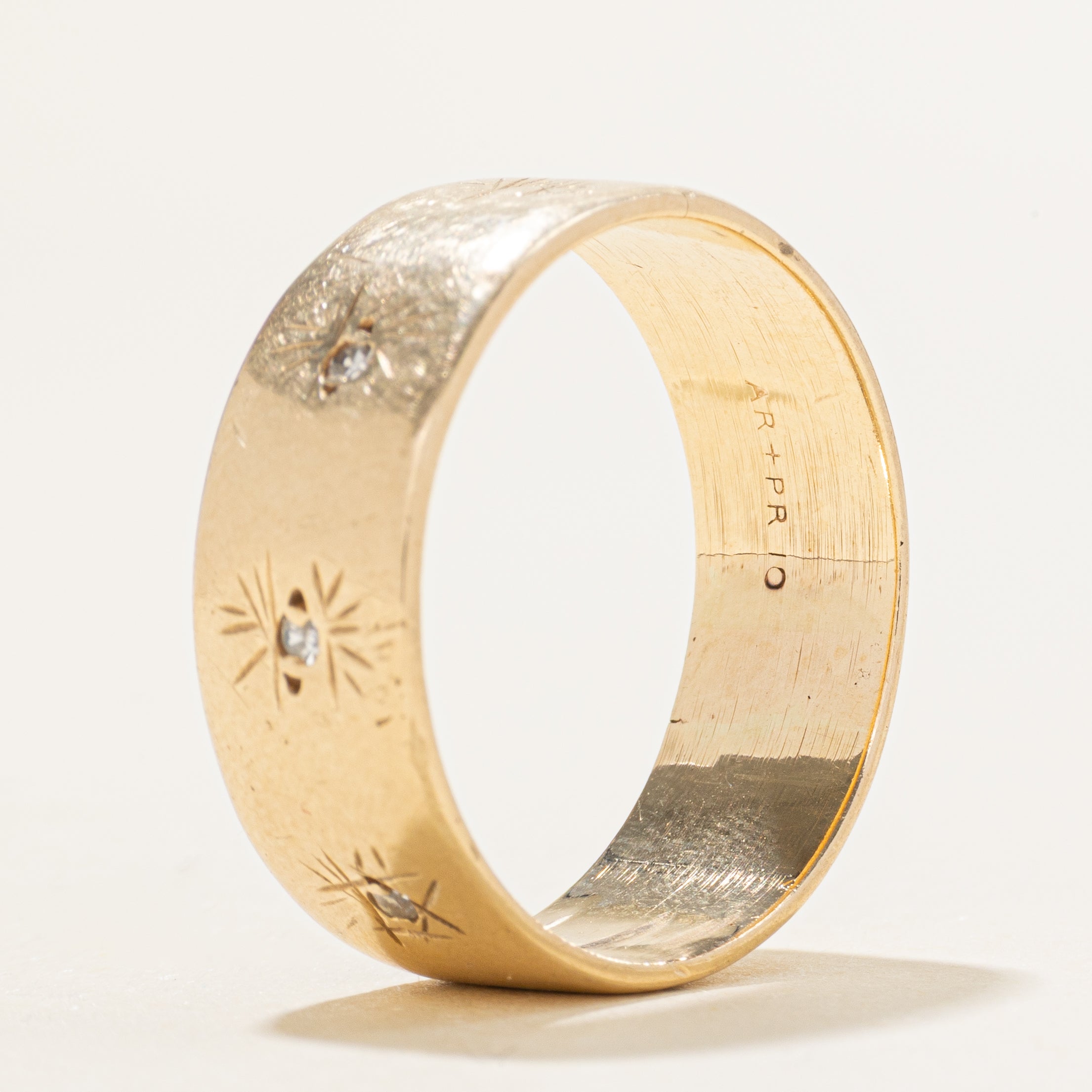 Diamond Starburst Band | 7.75mm | SZ 11