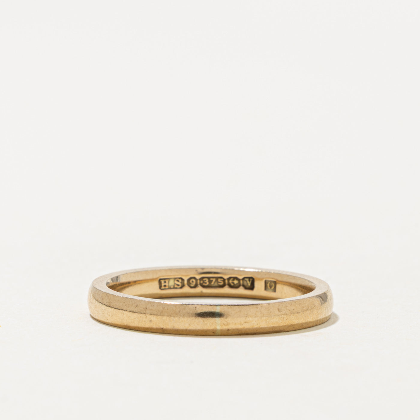 1945 Birmingham 9k Yellow Gold Plain Band | 2.50mm | SZ 5.75