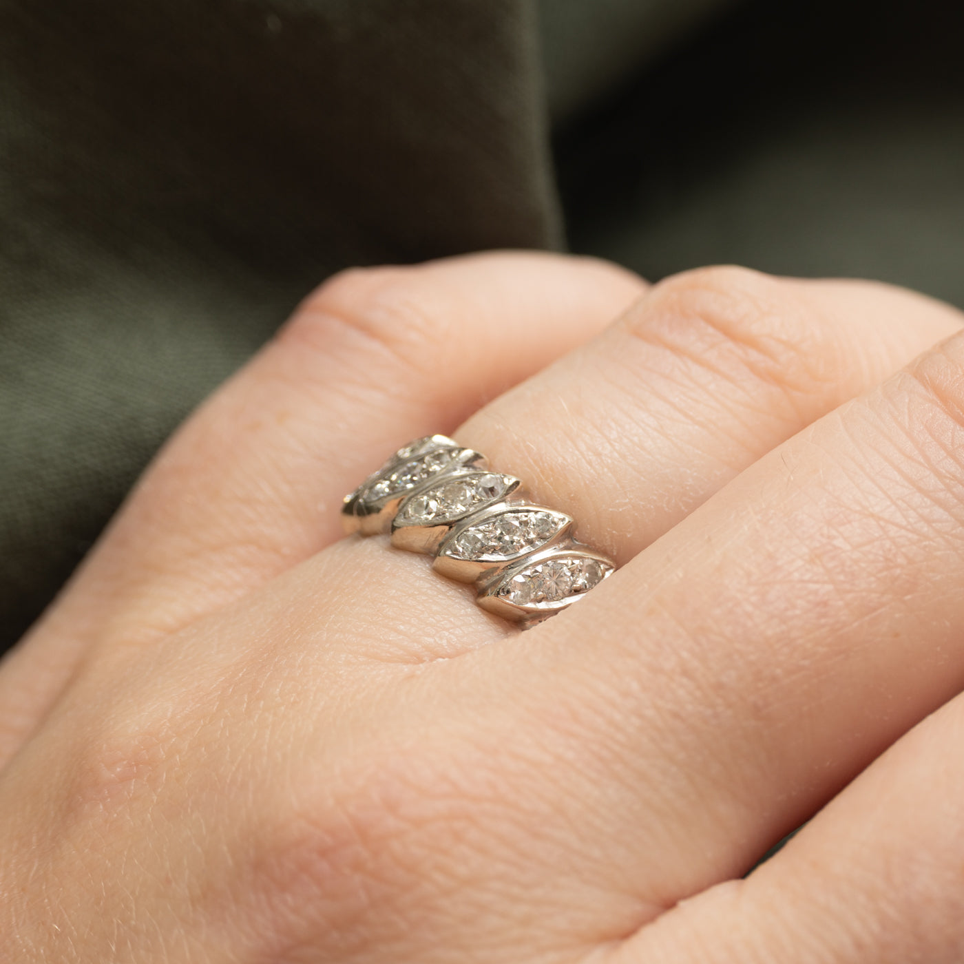 Multi Cut Diamond Marquise Shaped Eternity Band | 1.80ctw | SZ 5