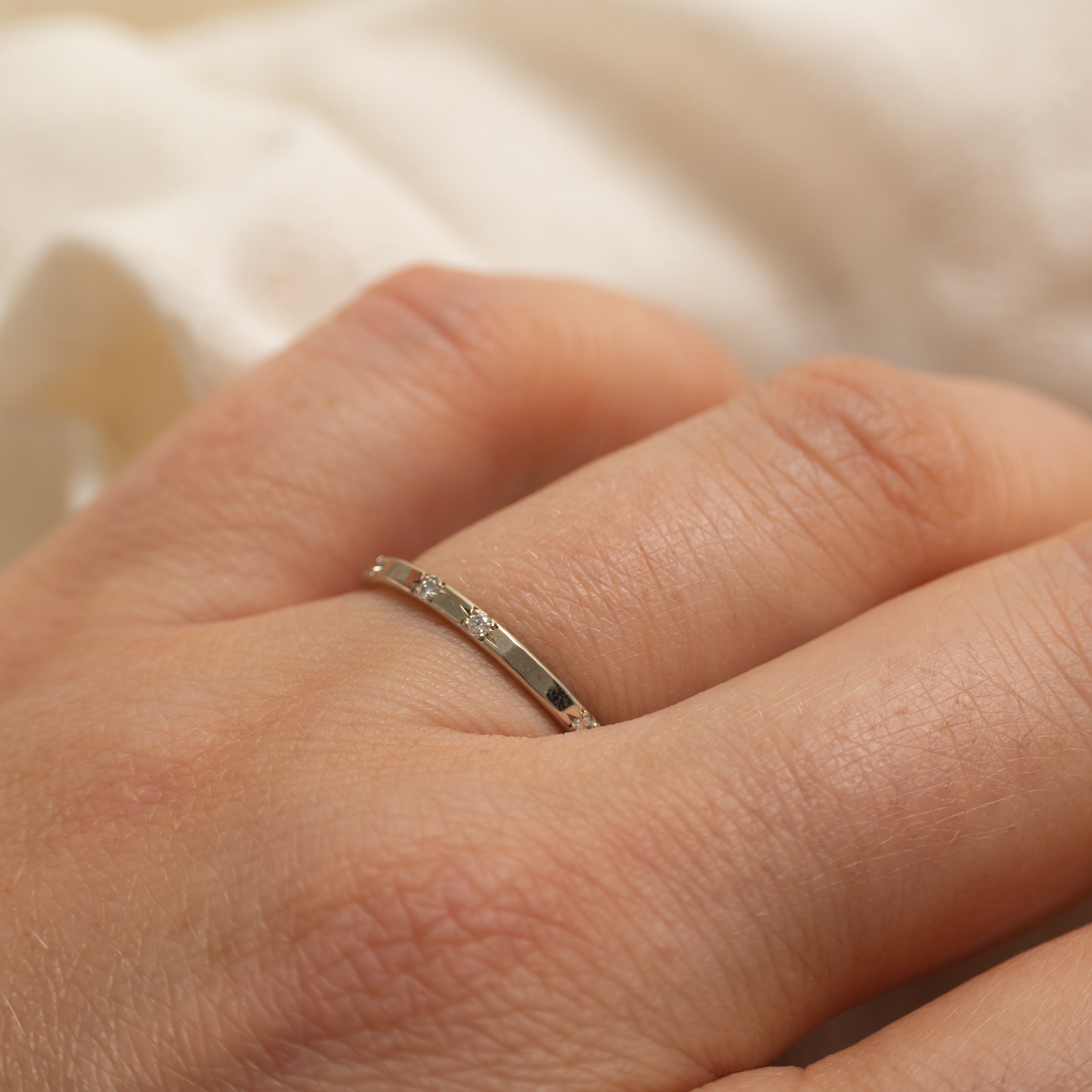 14K Four Stone Diamond Band | 0.05ctw | SZ 6.75