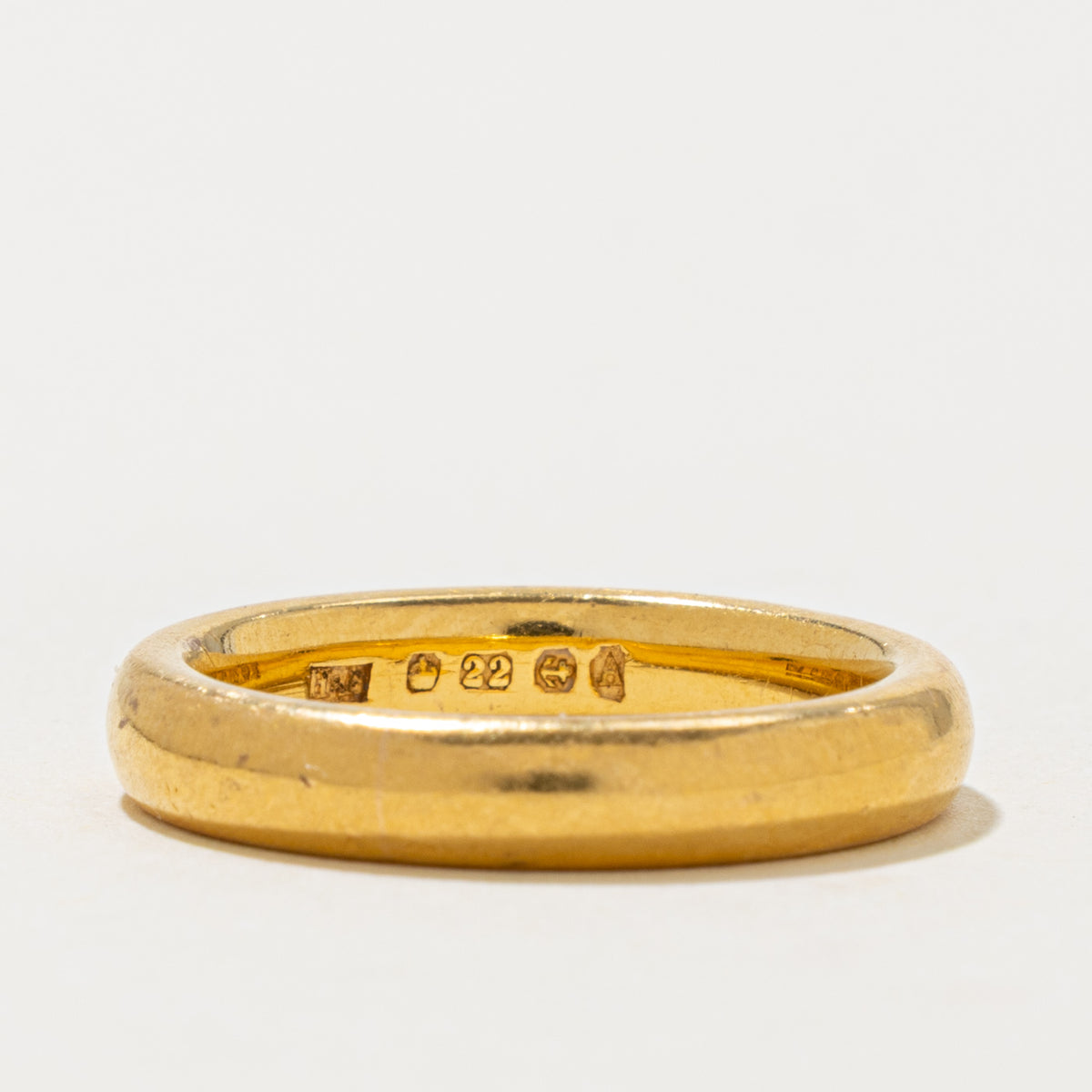 1925 Birmingham 22k Yellow Gold Band | 3.80mm | SZ 6