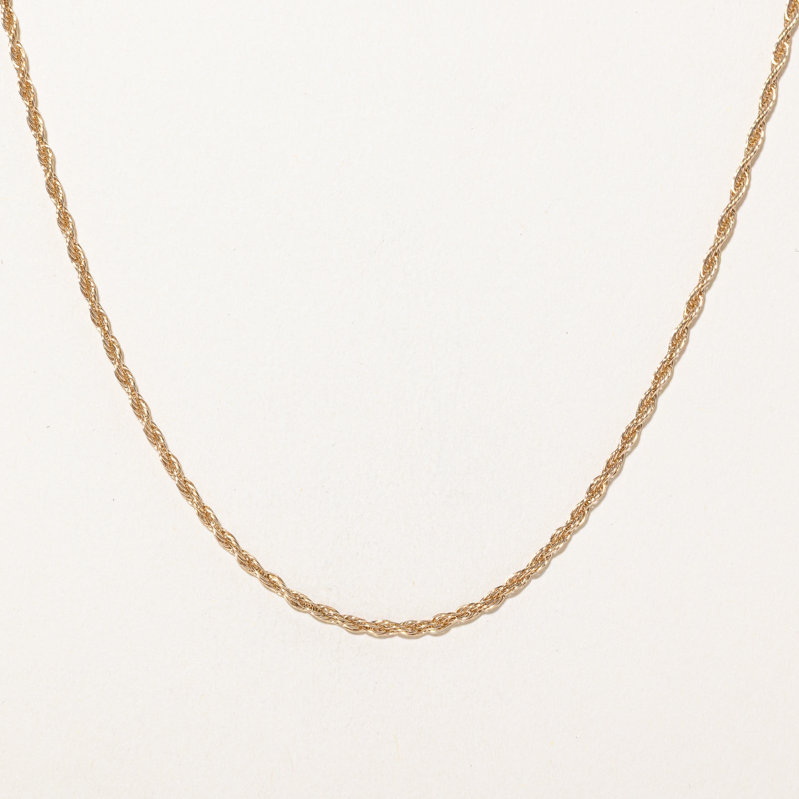 10k Yellow Gold Rope Chain | 18"