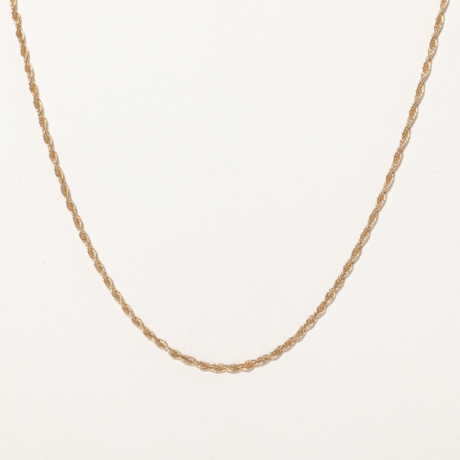10k Yellow Gold Rope Chain | 18"