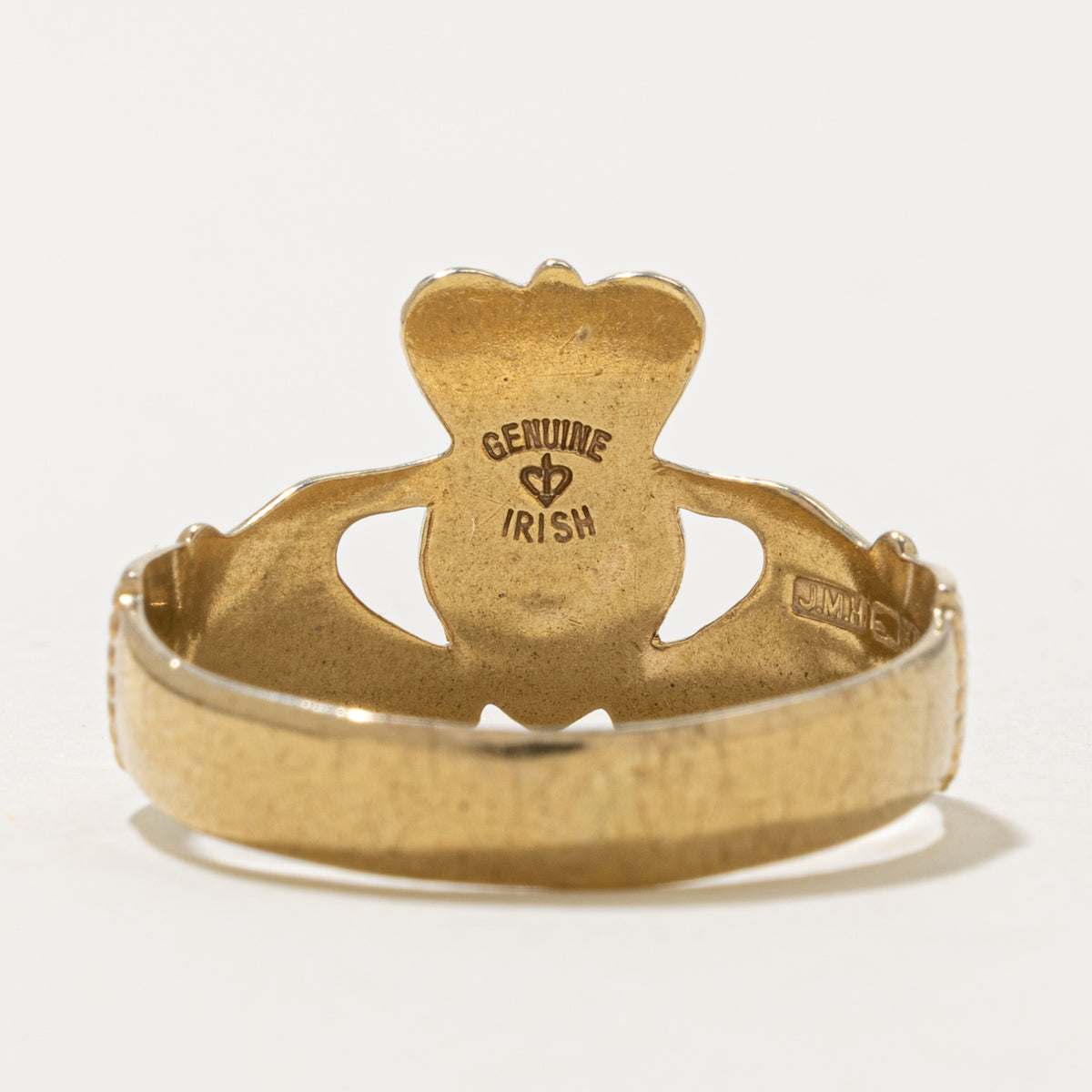 Dublin 9k Yellow Gold Claddagh Ring | SZ 11.5